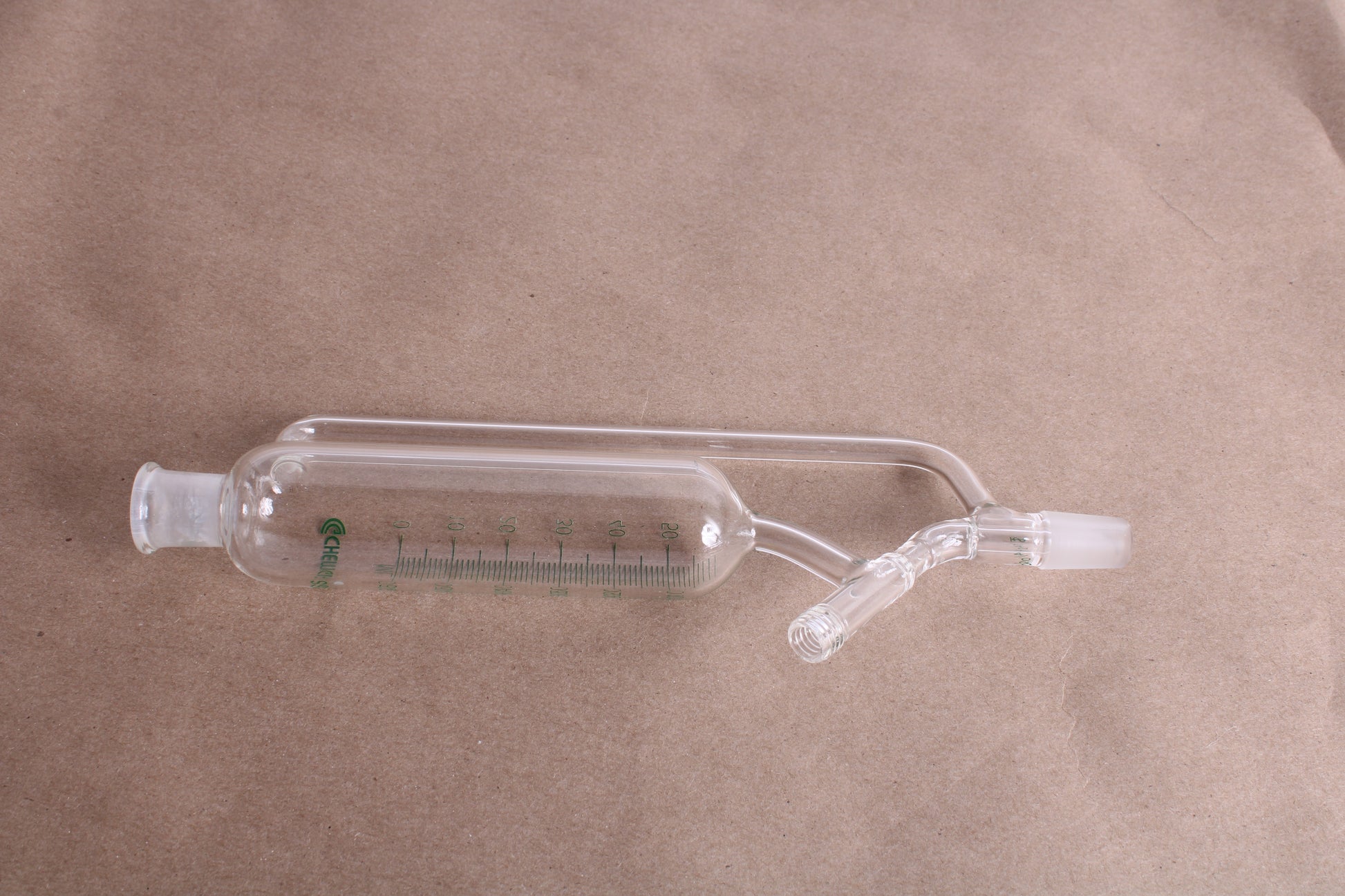 Chemglass 60mL Addition Funnel, Graduated 14/20 Joint Size 02mm PTFE