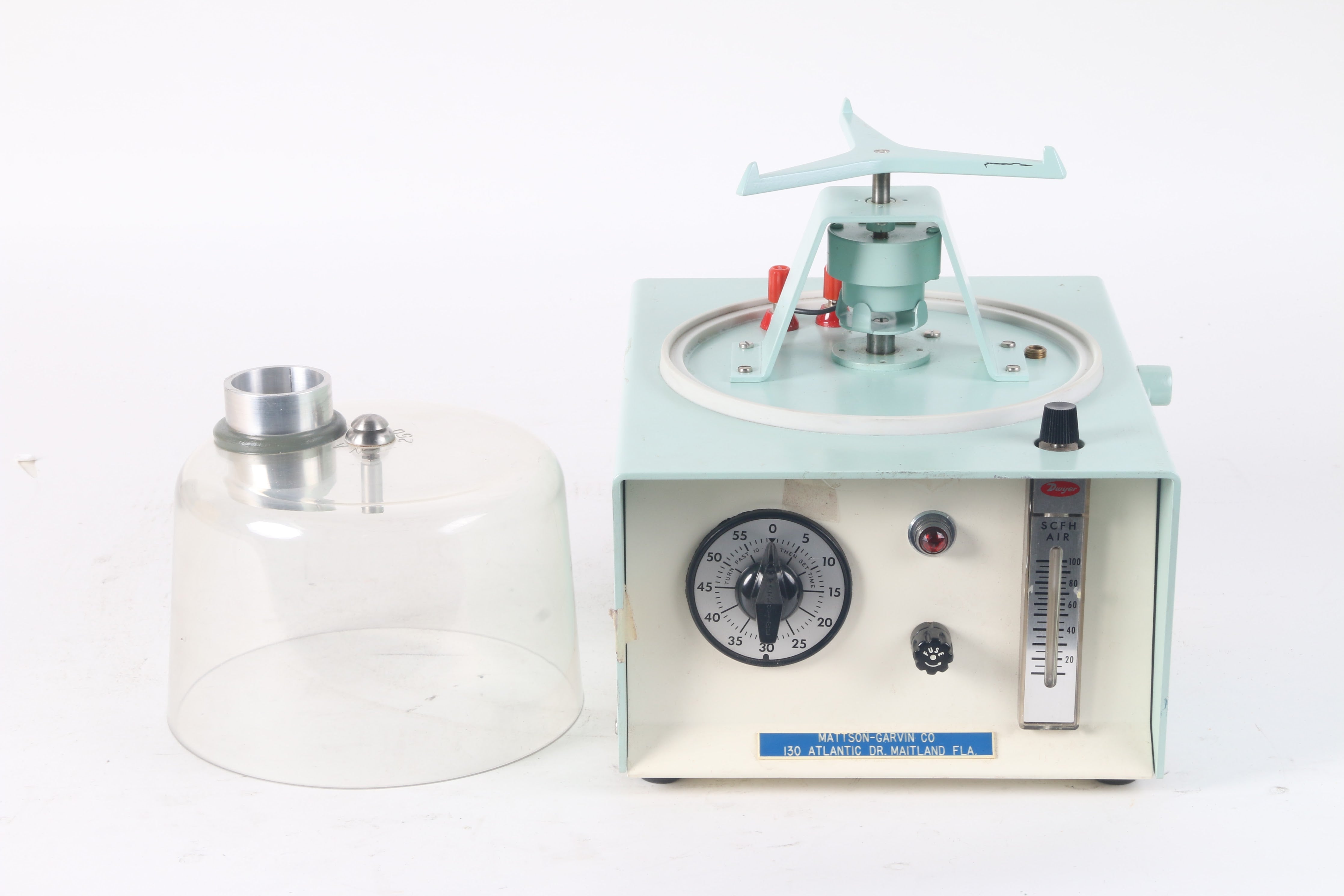 Rotating Sampler AS IS Mattson-Garvin Model 200 Agar Vacuum Air Sampler W/Rotating Medi ...