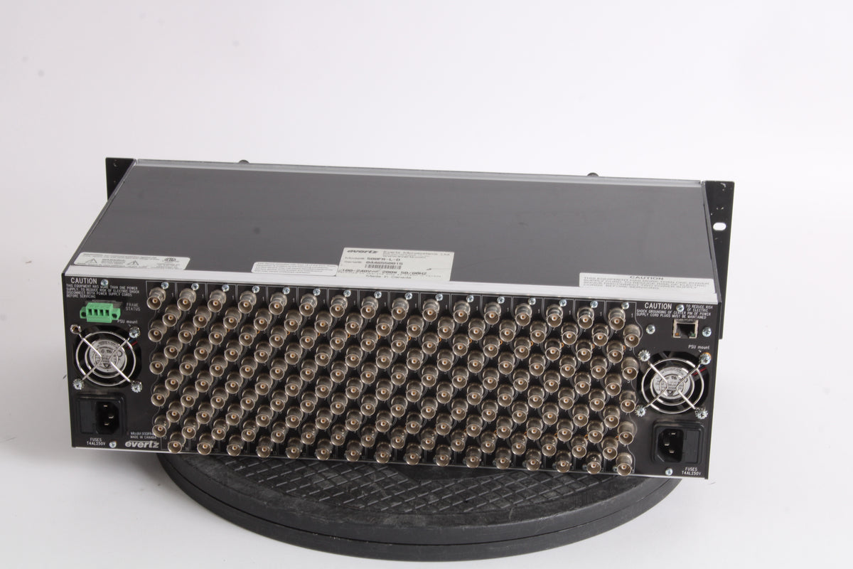 500da Evertz 500FR-L-D Exponent High Density Distribution Frame W/ 13x 500DA ...