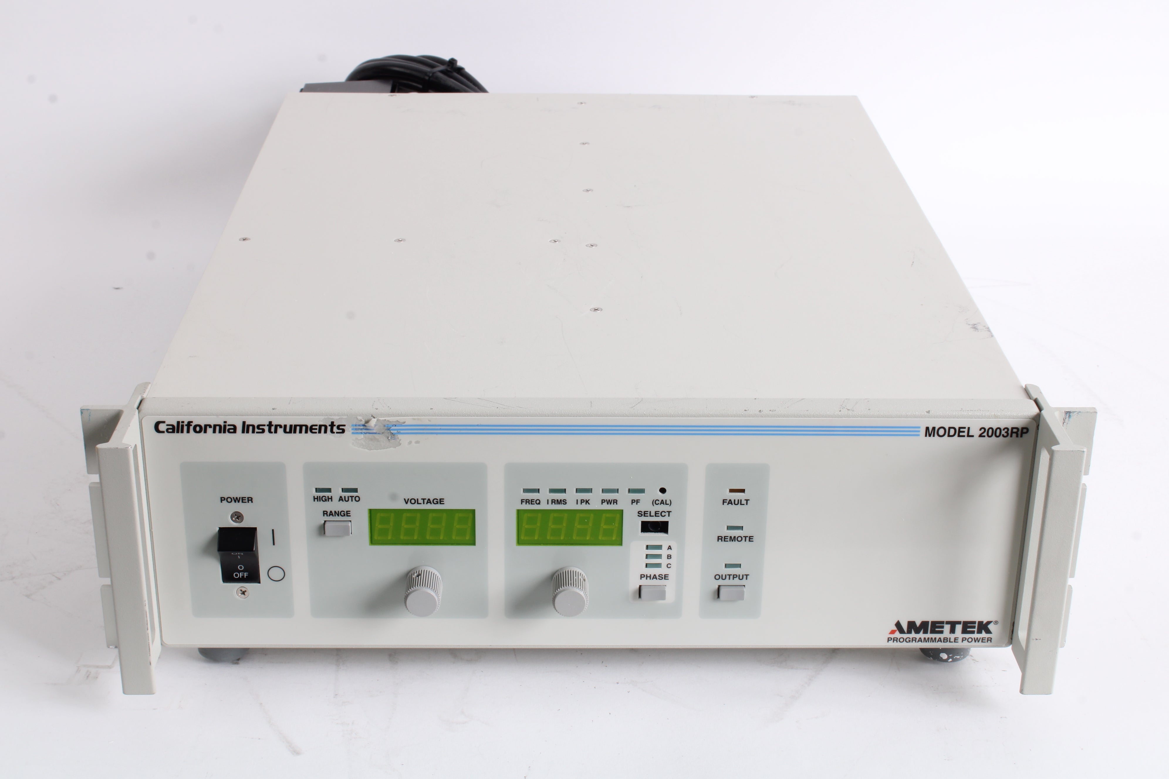 California Instruments 2003RP 3-Phase AC Source 2kVA, 270V, 28A, 5kHz ...