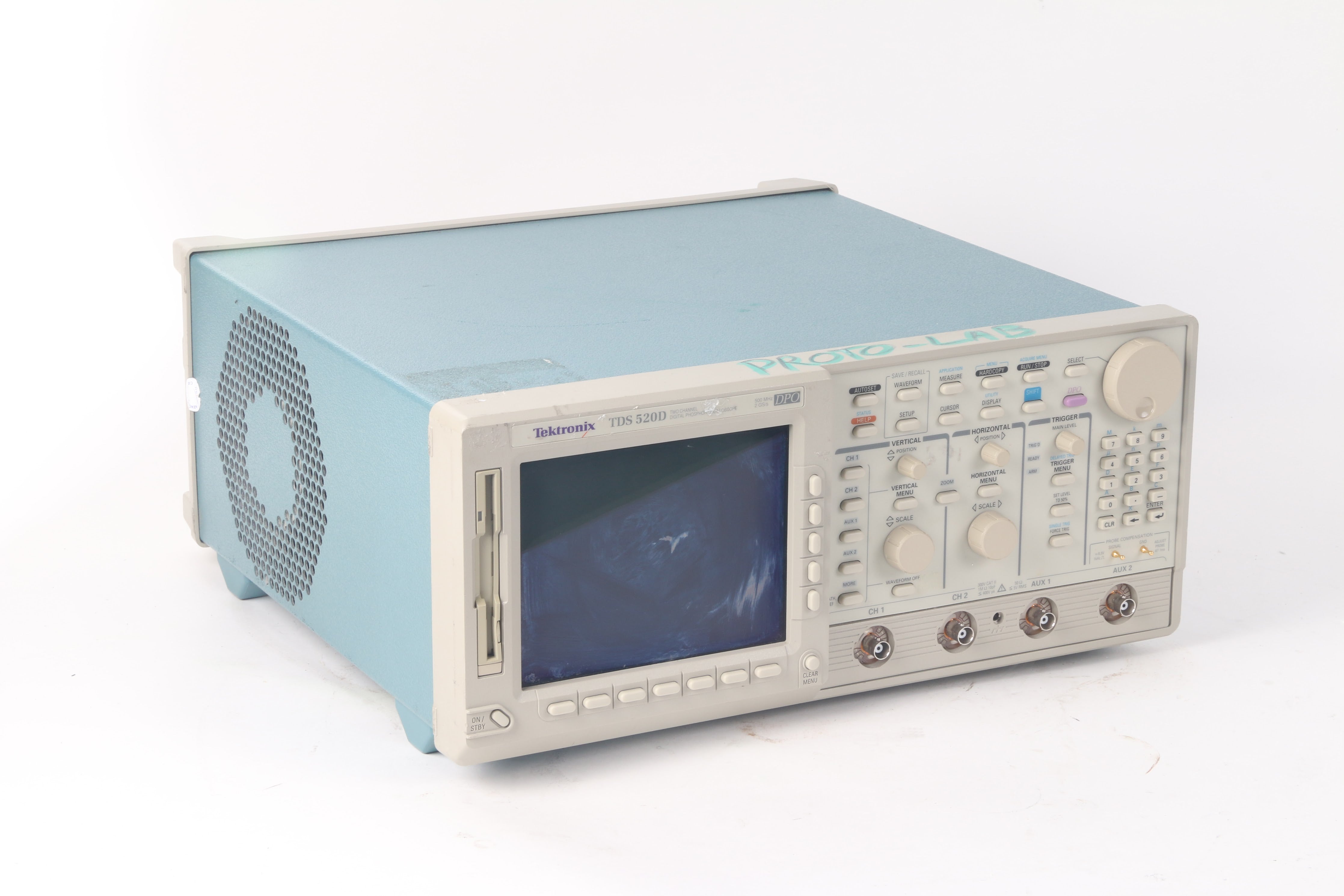 Tektronix TDS 520D Two Channel Digtal Phosphor Oscilloscope Option 1F ...