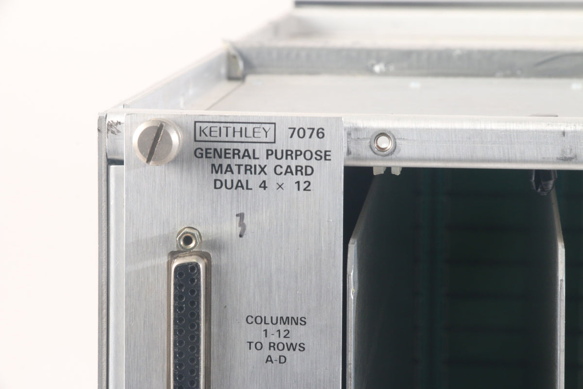 Mainframe Matrix KEITHLEY 707 Switching Matrix Mainframe 6-Slot, 1x 7076 Gen Purpose Ma ...