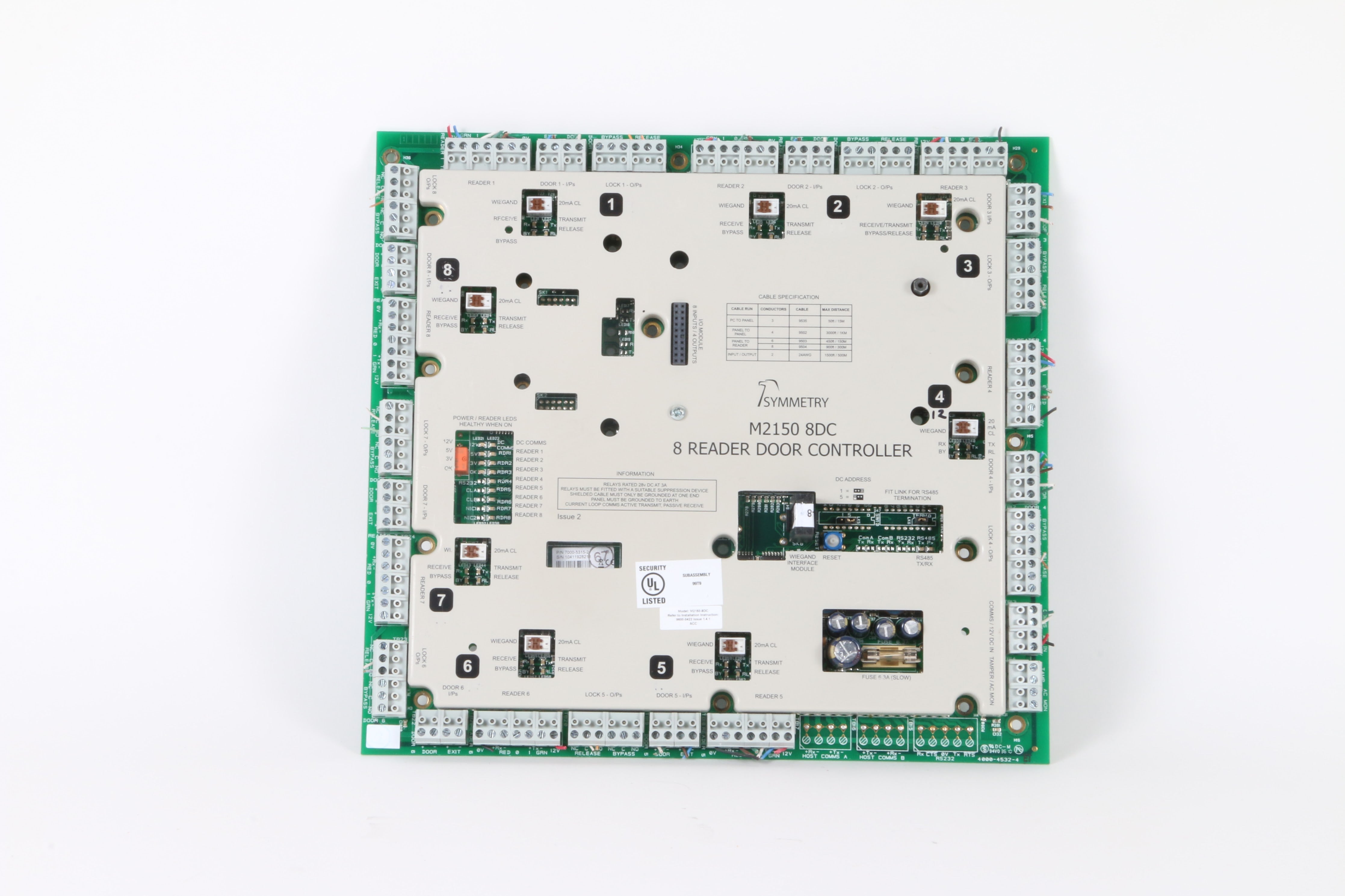 M2150 R232 Module Symmetry M2150 8DC 8 Reader Door Controller W/ Wiegand Interface Modul ...