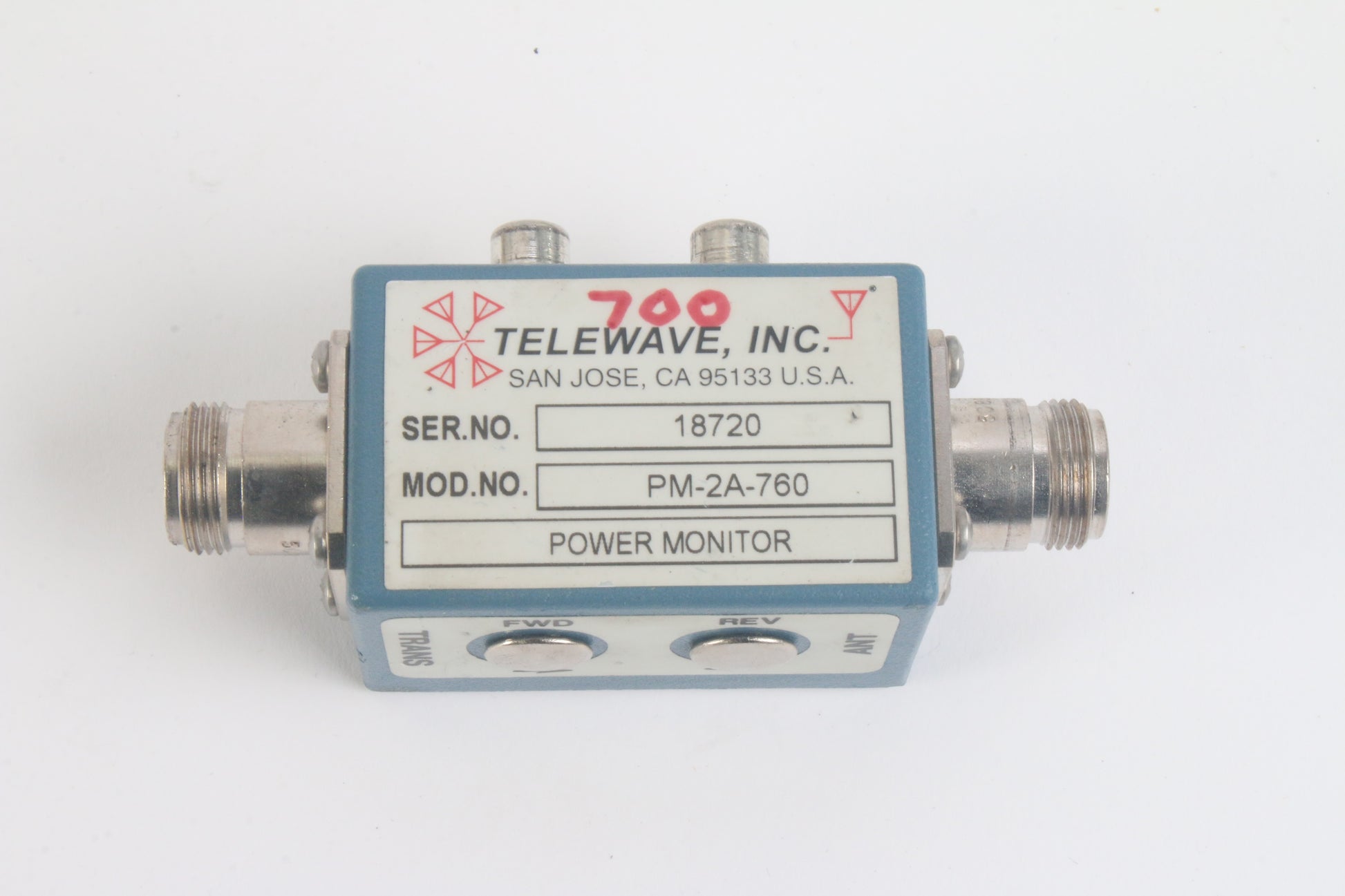 Telewave Telewave PM-2A-760 Single Direction RF Power Monitor 50 MHz BW 700-869 ...