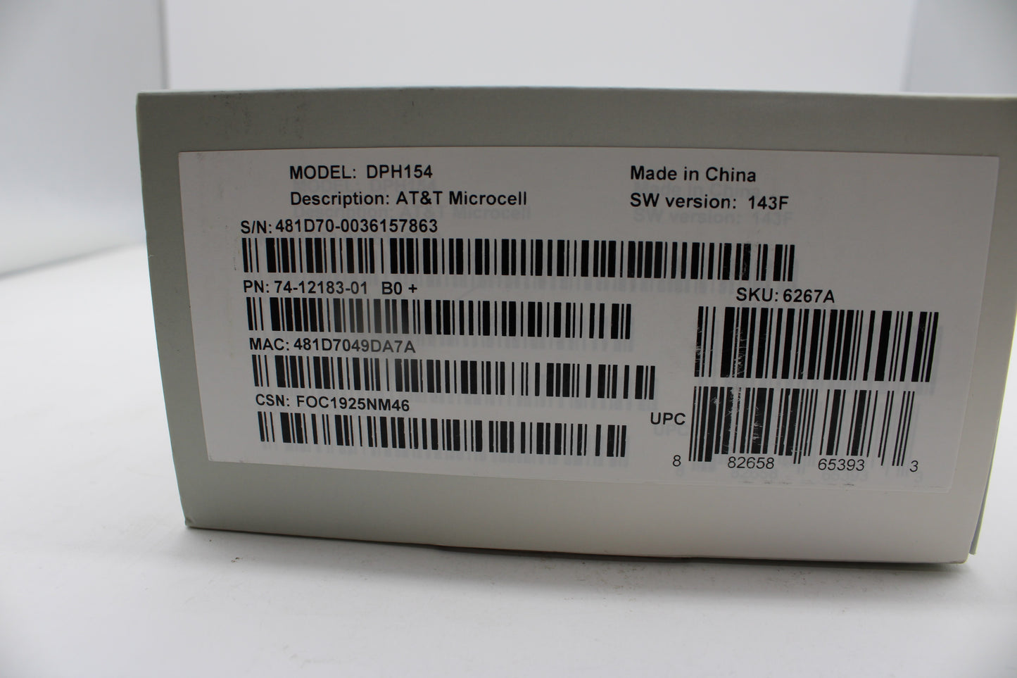 Cisco AT&T Microcell Tower Antenna Signal Booster DPH154 SW Ver:143F 7 ...