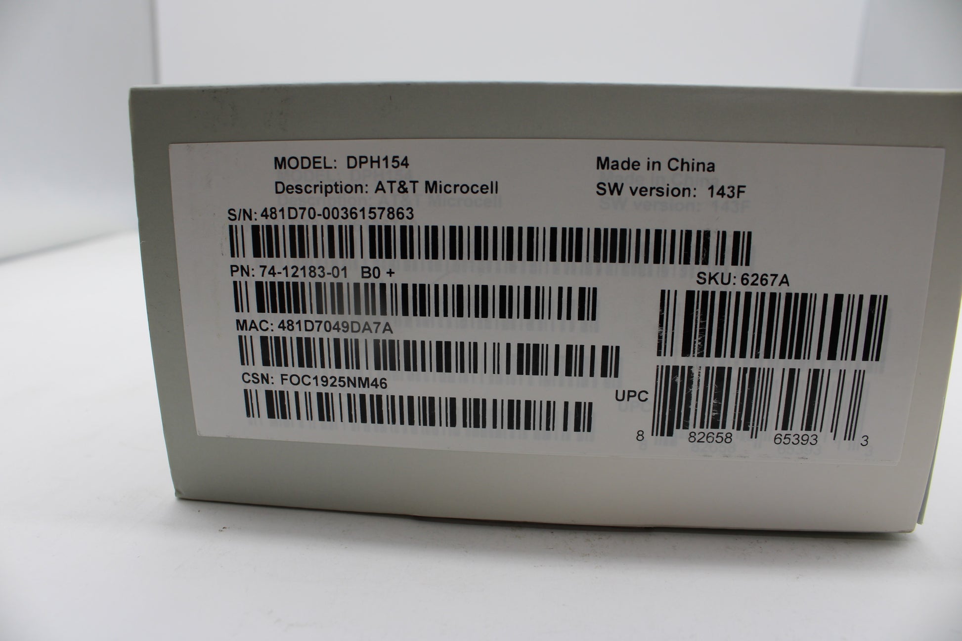 Cisco AT&T Microcell Tower Antenna Signal Booster DPH154 SW Ver:143F 7 ...