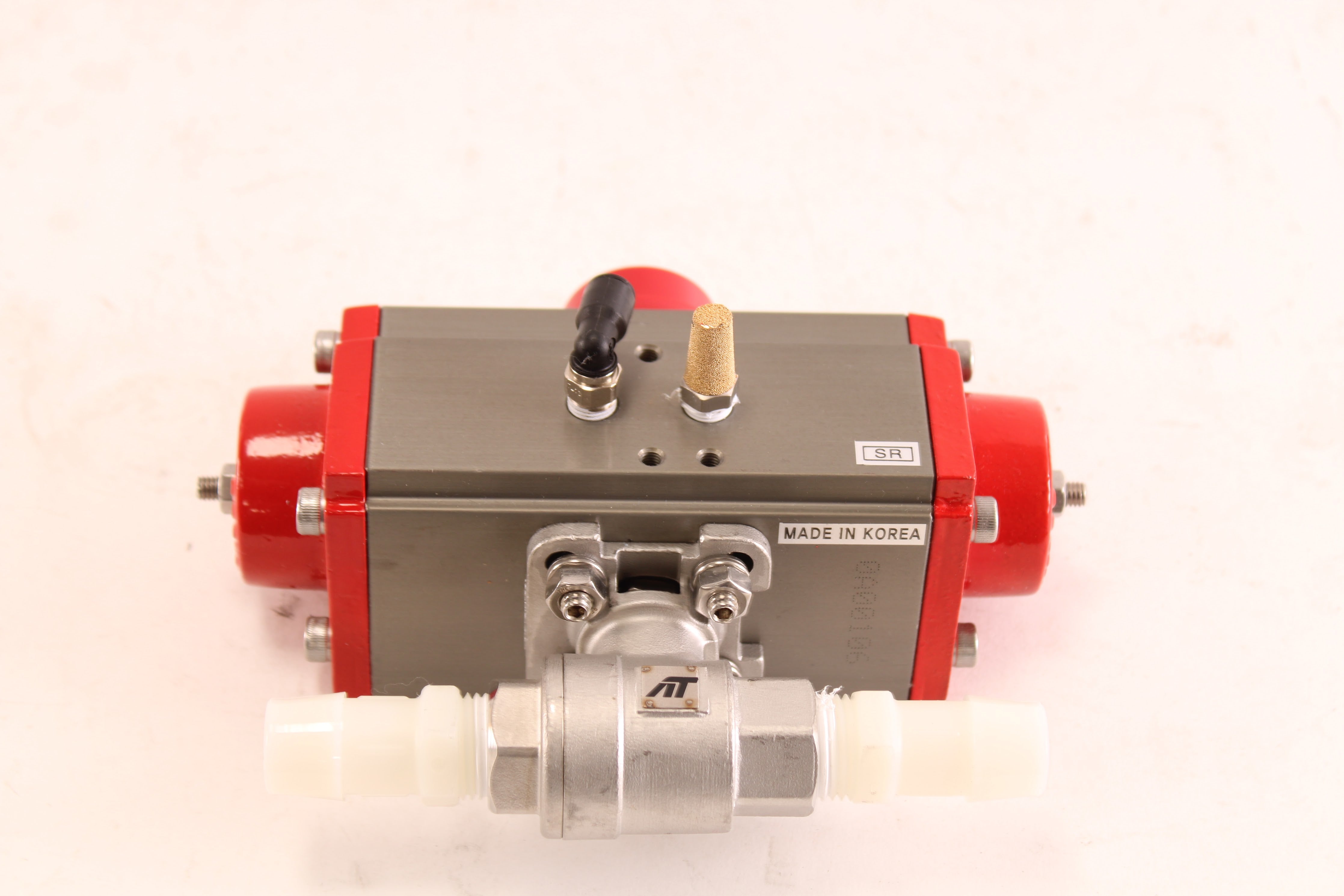 Triac 22TX050TR1SXX/TR20SR Actuator Mounted to 1/2" 316SST Ball Valve