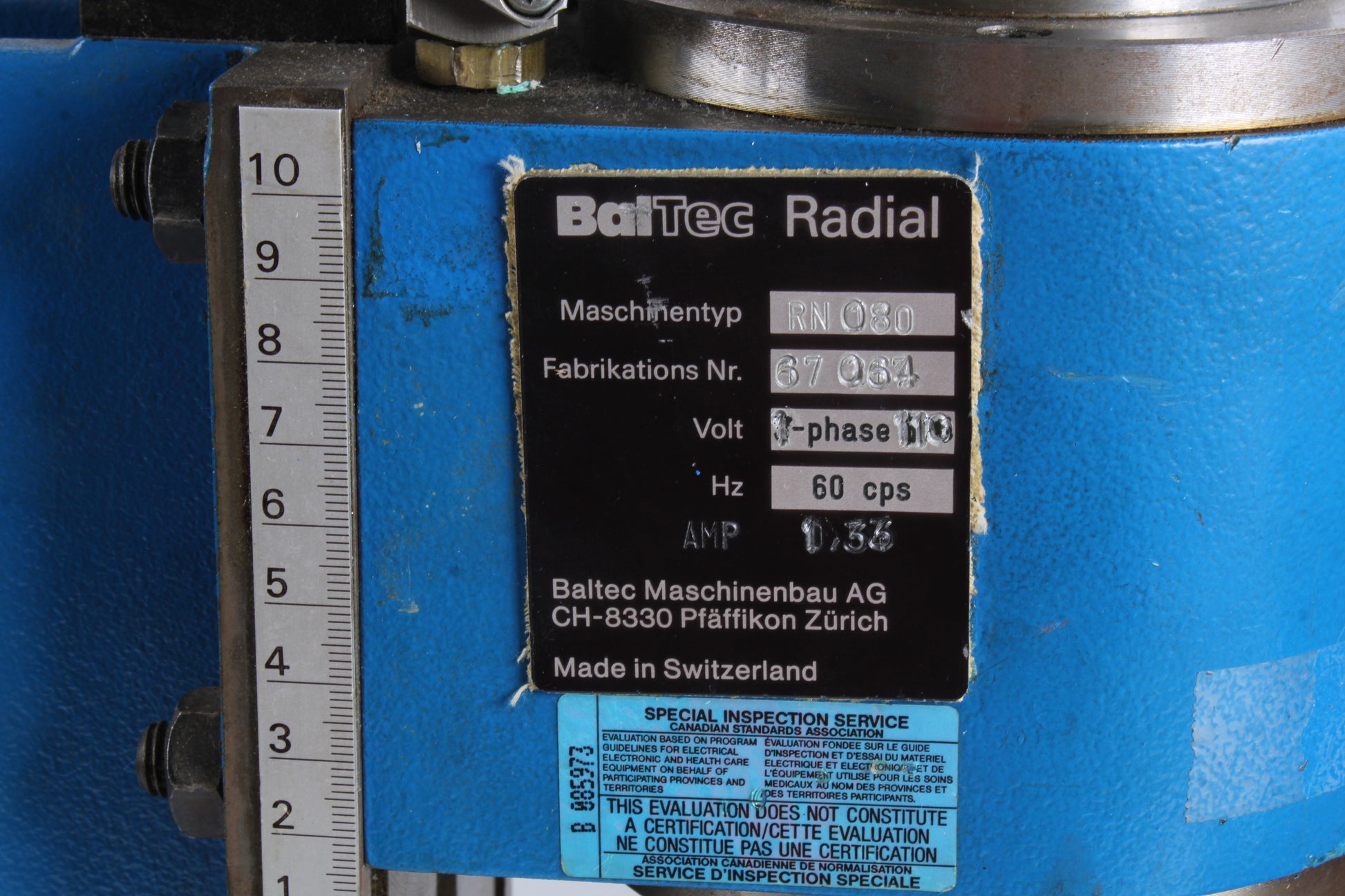 BalTec RN080 Orbital Riveter Single-Phase 110V - Fair Condition – NTC Tech