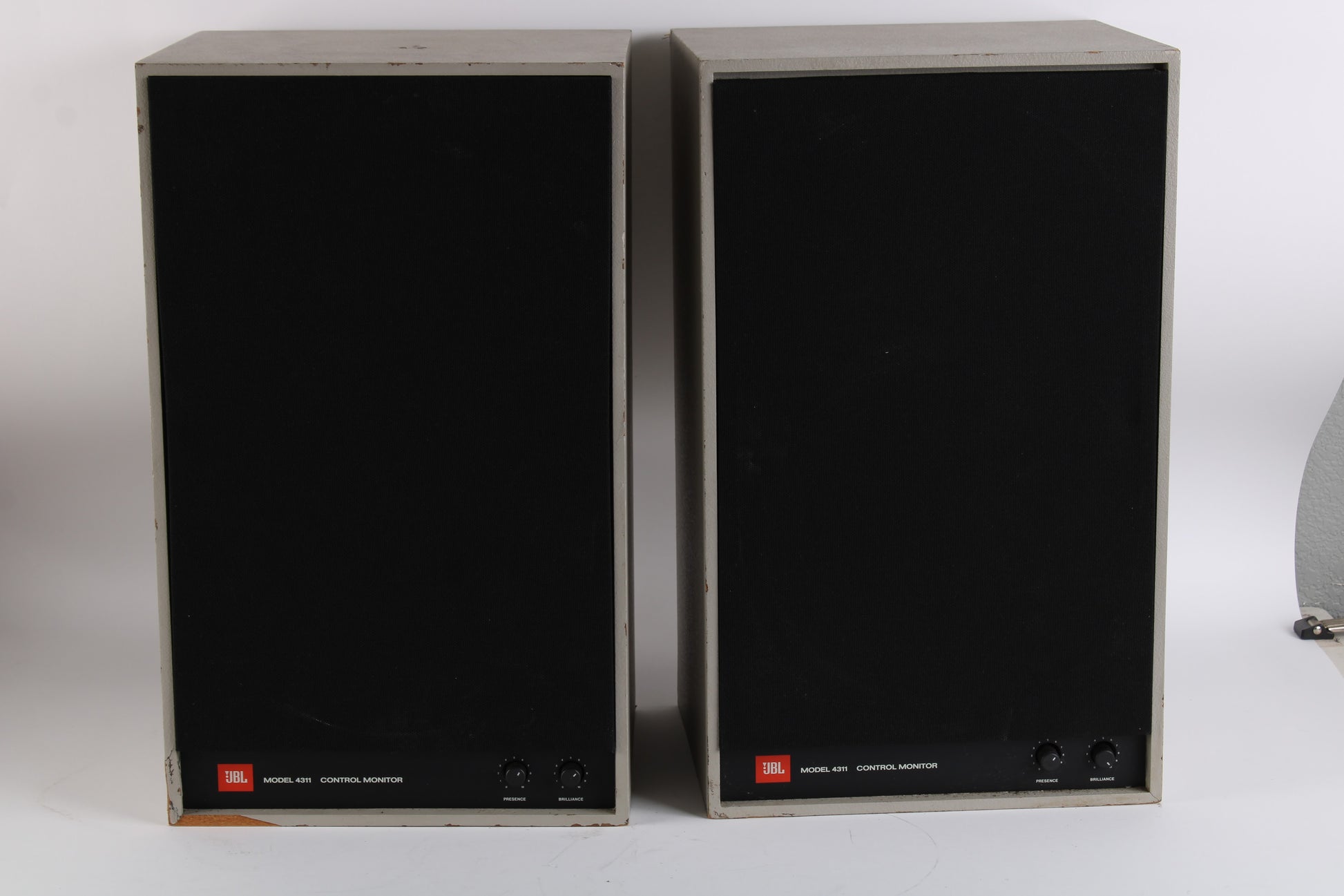 JBL 4311-A Loudspeaker System Pair Vintage Speakers Poor