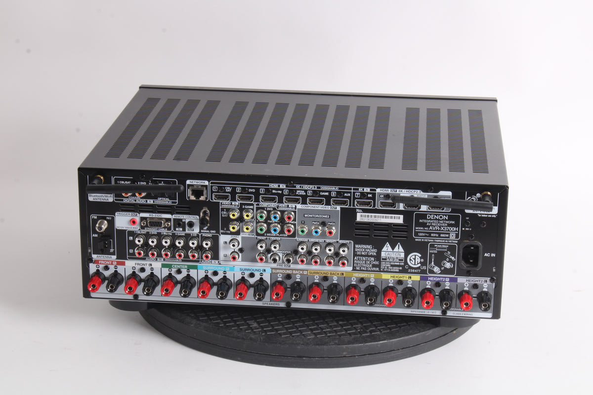 Integrated Av Denon AVR-X3700H Integrated AV Receiver - AS IS – NTC Tech