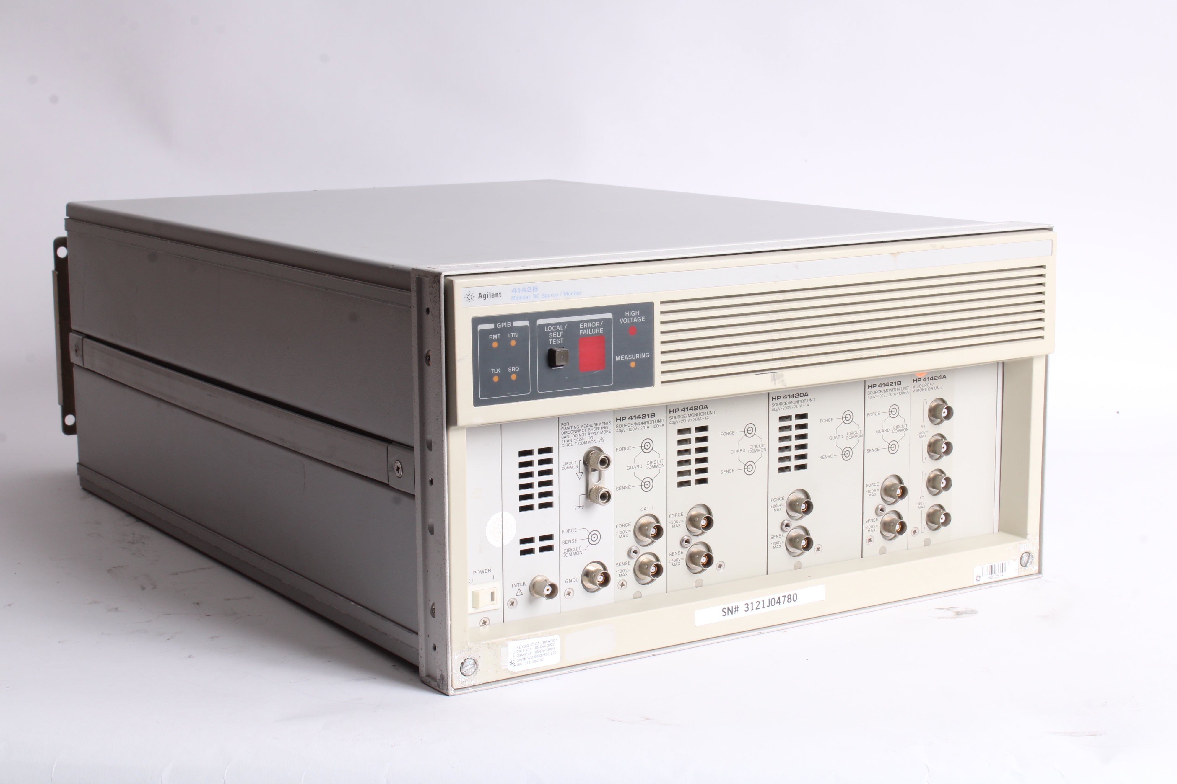HP / Agilent / Keysight 4142B Modular DC Source / Monitor W/ Modules 2 ...