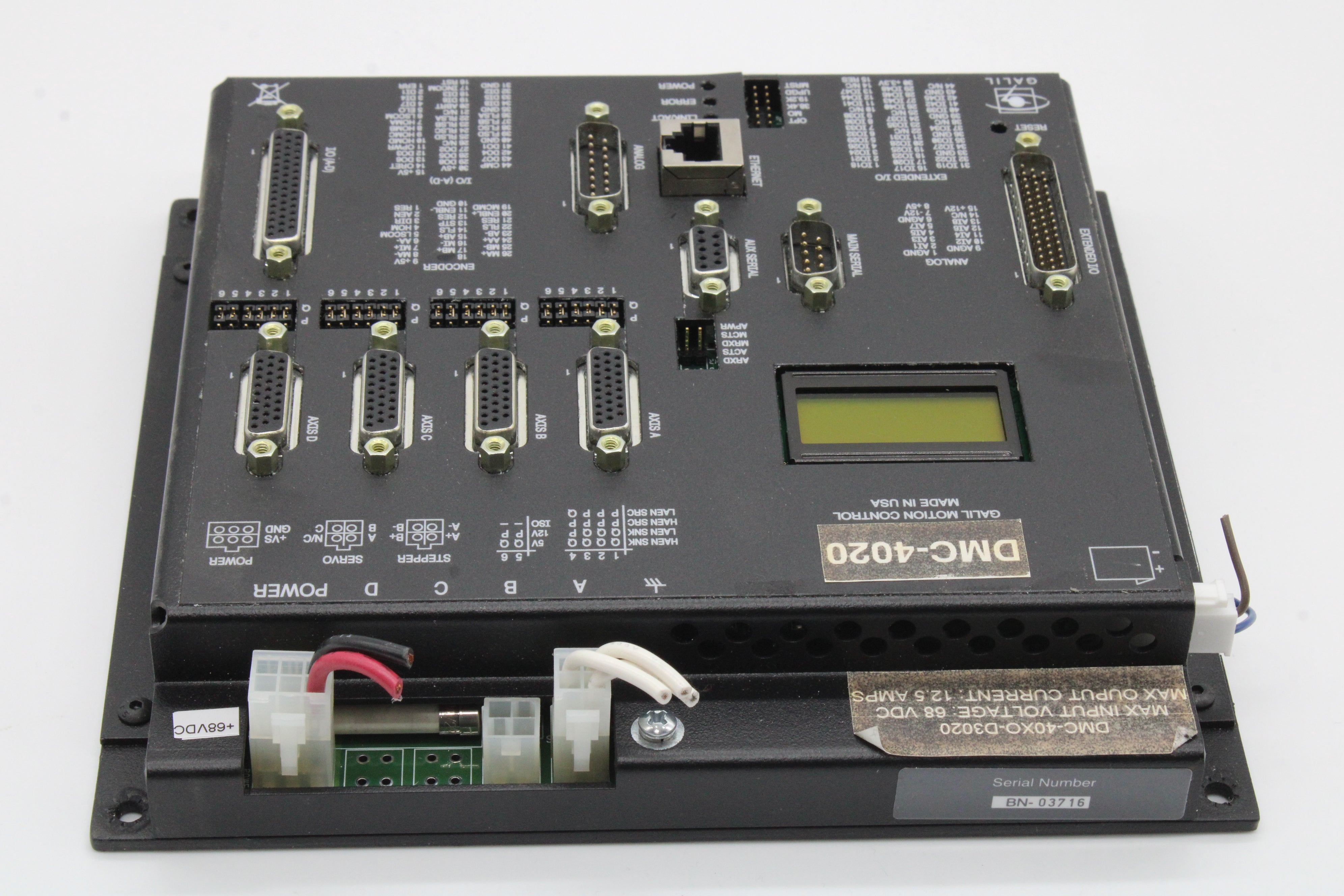 40xo Galil DMC-4020 Motion Control W/ DMC-40XO-D3020 Control Board – NTC Tech