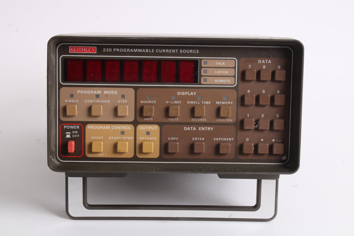 Programmable Current Source Keithley 220 105-125V Programmable Current Source – NTC Tech