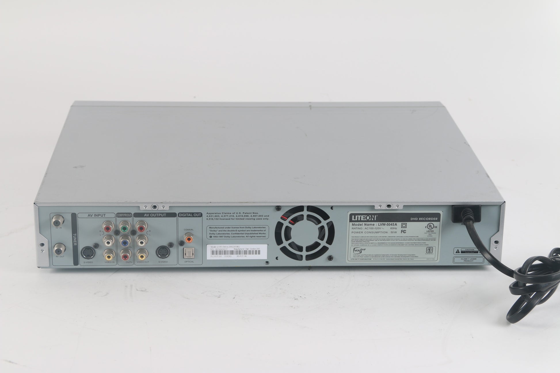 As IS LiteOn LVW5045A LVW5045 HDD+DVD Recorder Missing Pieces. NTC