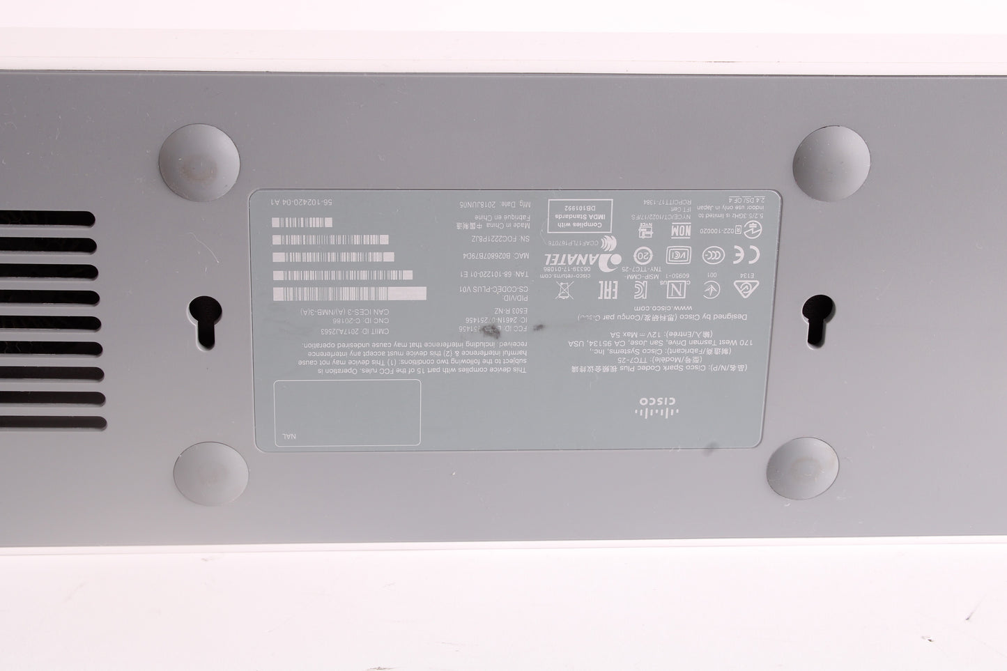 Cisco CS-CODEC-PLUS TTC7-25 Video Conference W/ TelePresence CTS-CTRL ...