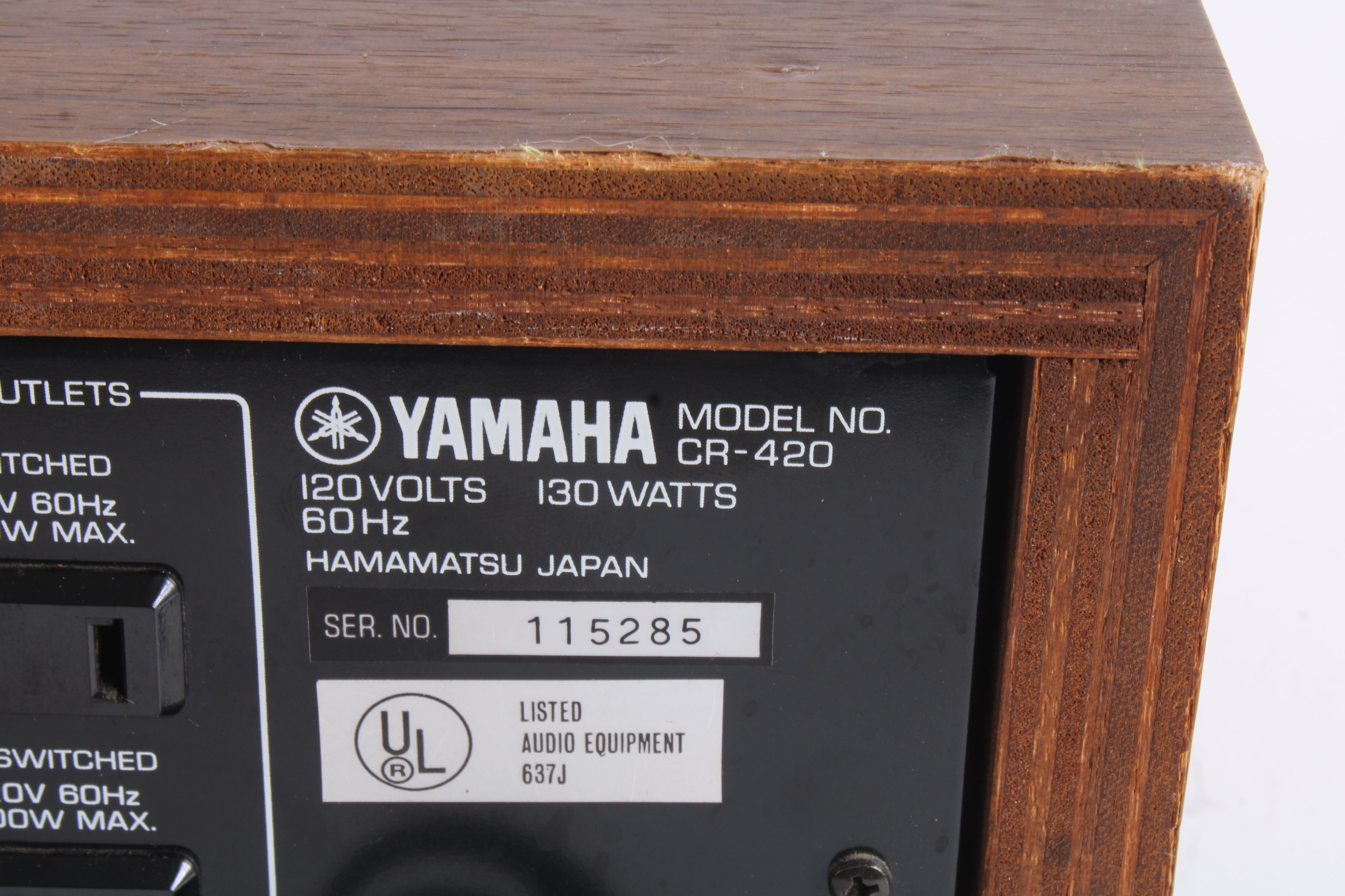 Yamaha CR-420 Natural Sound Stereo Receiver - Fair Condition – NTC