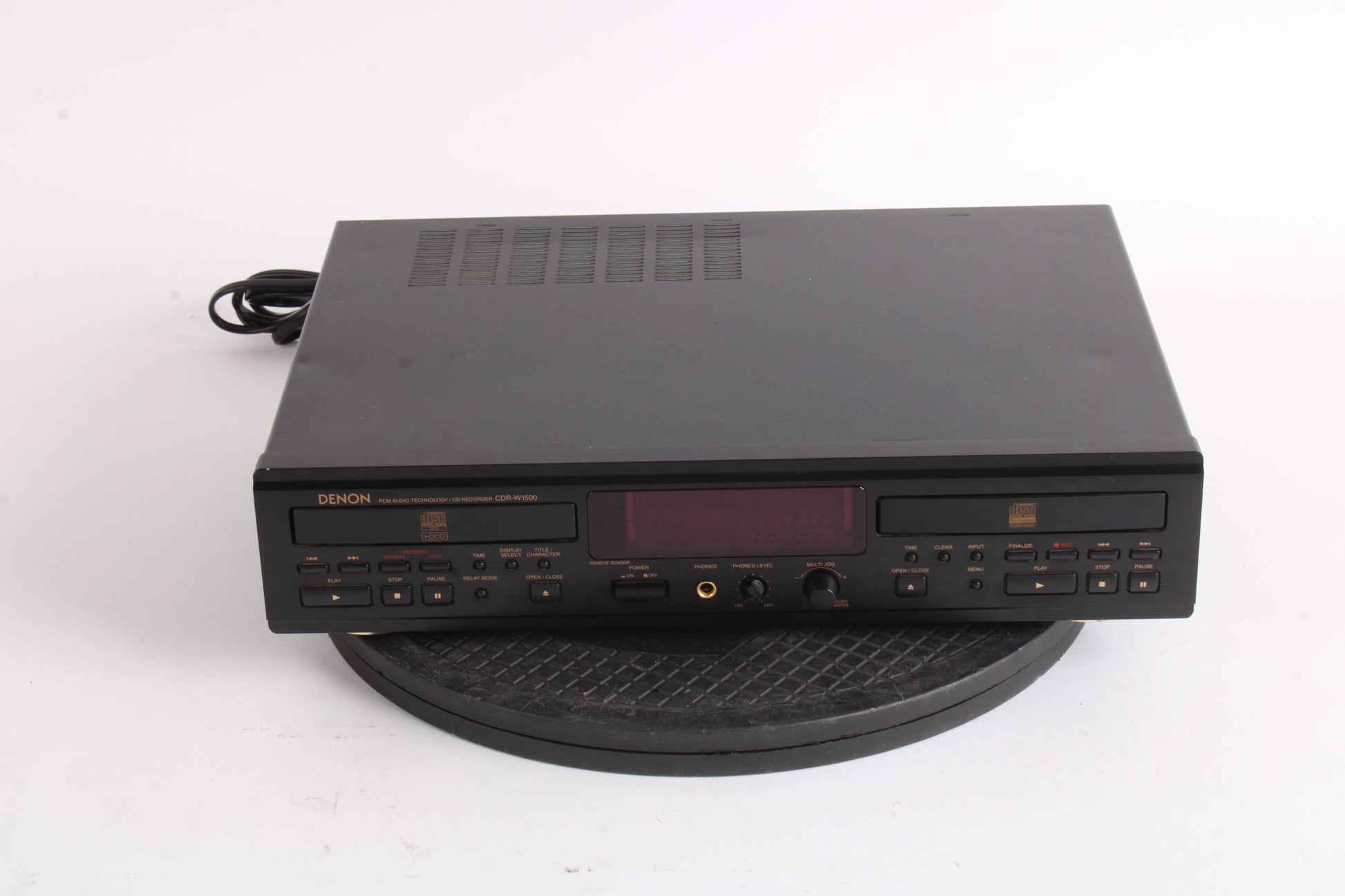 Denon CDRW1500 Dual Drive CD Recorder AS IS Parts or Repair NTC Tech