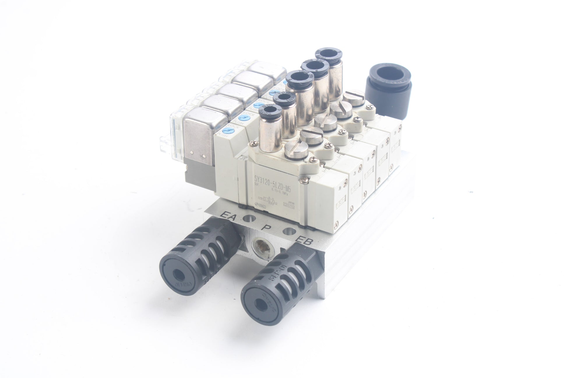 SMC SY3120-5LOU-C4 Solenoid Valve, 5-Port 2-Position, 24VDC Coil, 4mm Fittings e SMC SY3120-5LOU-C4 Solenoid Valve, 5-Port 2-Position, 24VDC Coil, 4mm Fittings e