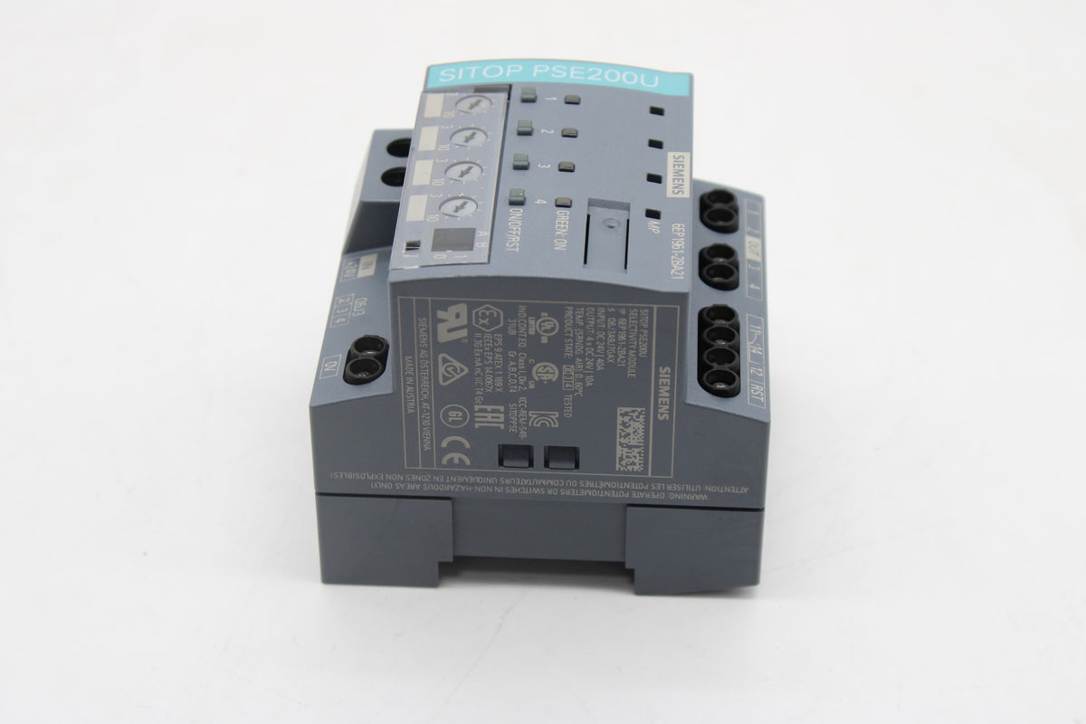 Selectivity Module Reset Siemens 6EP 1961-2BA21 / SITOP PSE200U Selectivity Module – NTC Tech