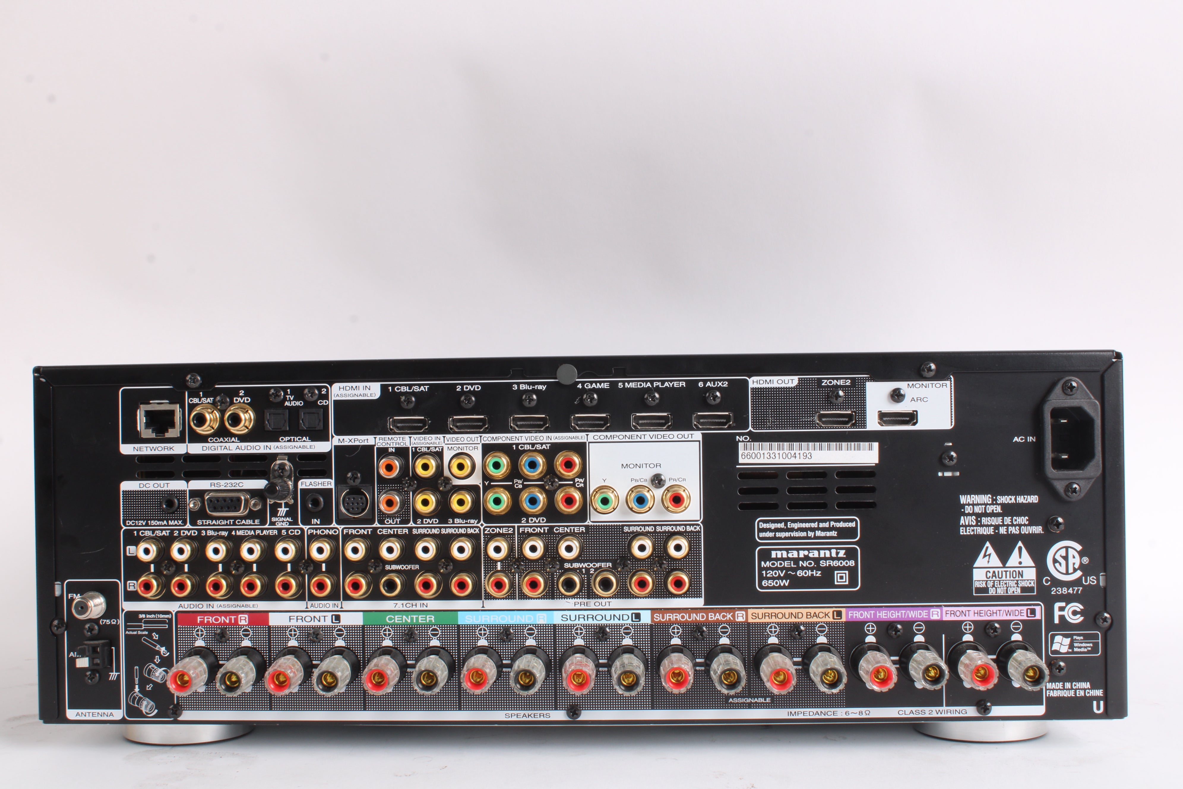 Marantz SR6008 AV Surround Receiver 7.2-Channel Home Theater