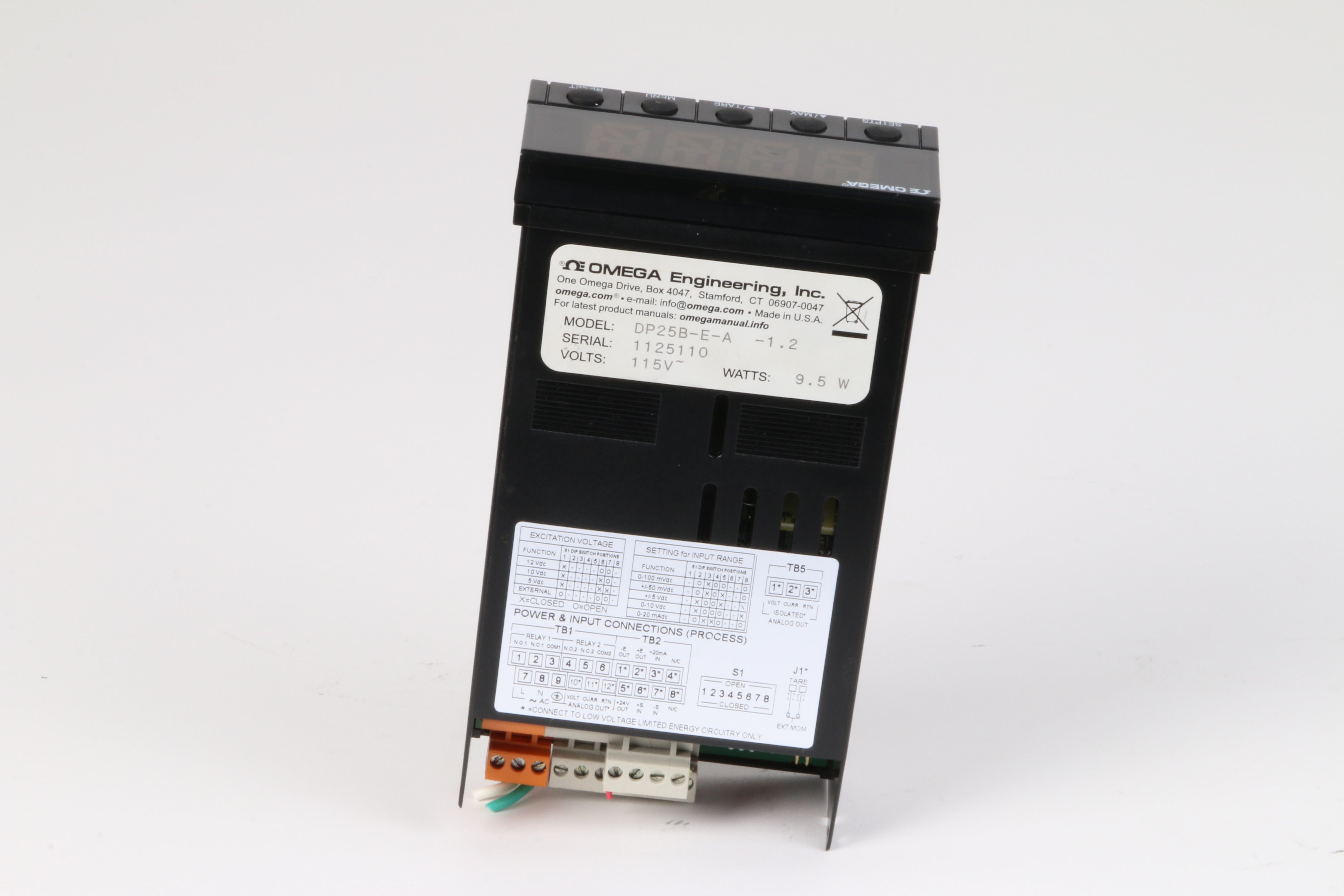 Omega Enginering DP25B-E-a 1/8 DIN Process Meter and Controller – NTC Tech