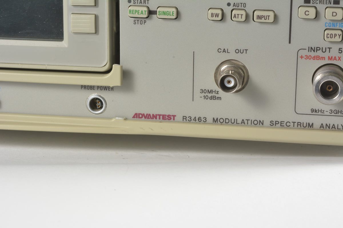 Advantest R3463 Advantest R3463 Modulation Spectrum Analyzer 9kHz to 3GHz W/ Options 0 ...