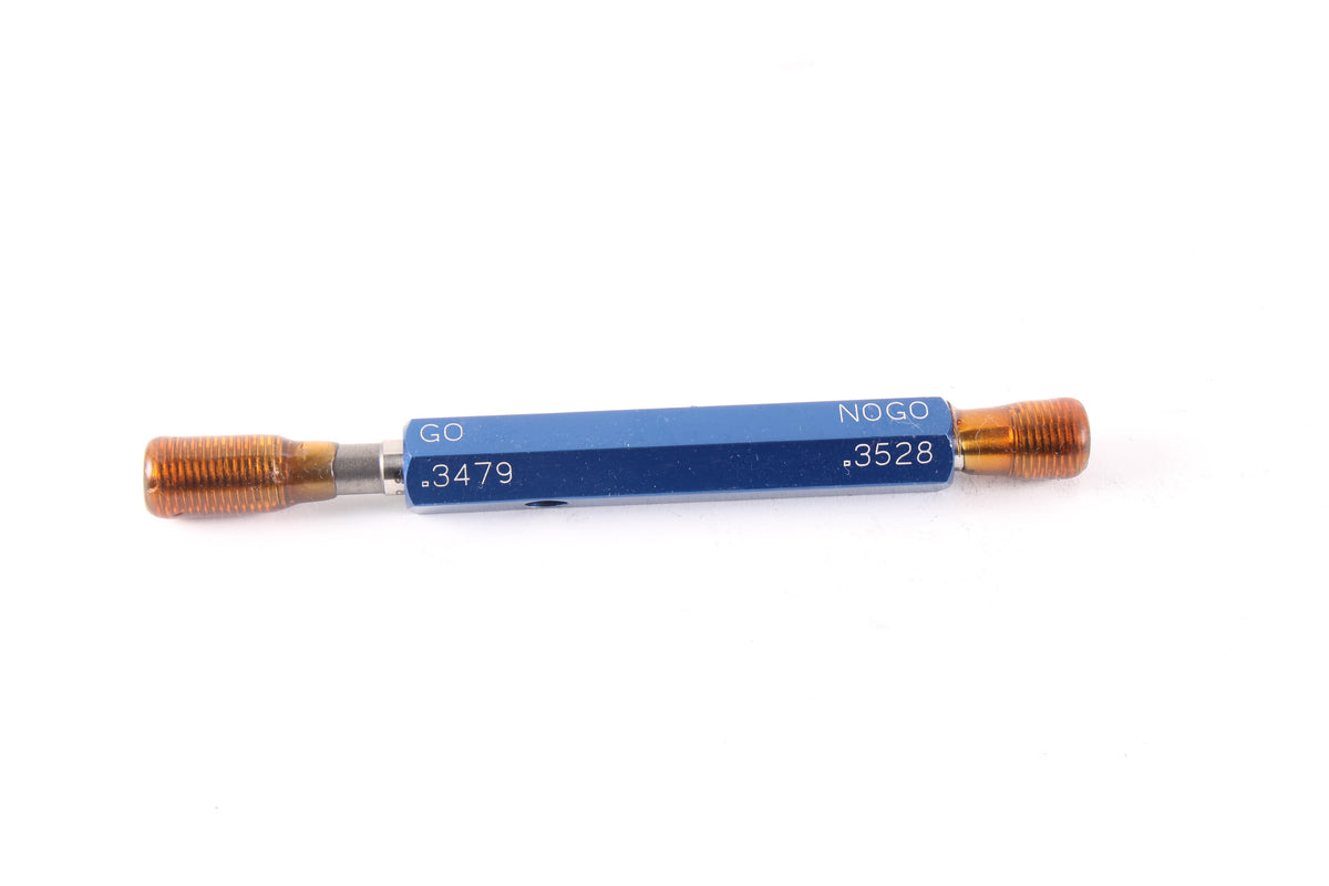 Balax 3/8-24 UNF 2B GO .3479 NOGO .3528 Thread Plug Gage – NTC Tech