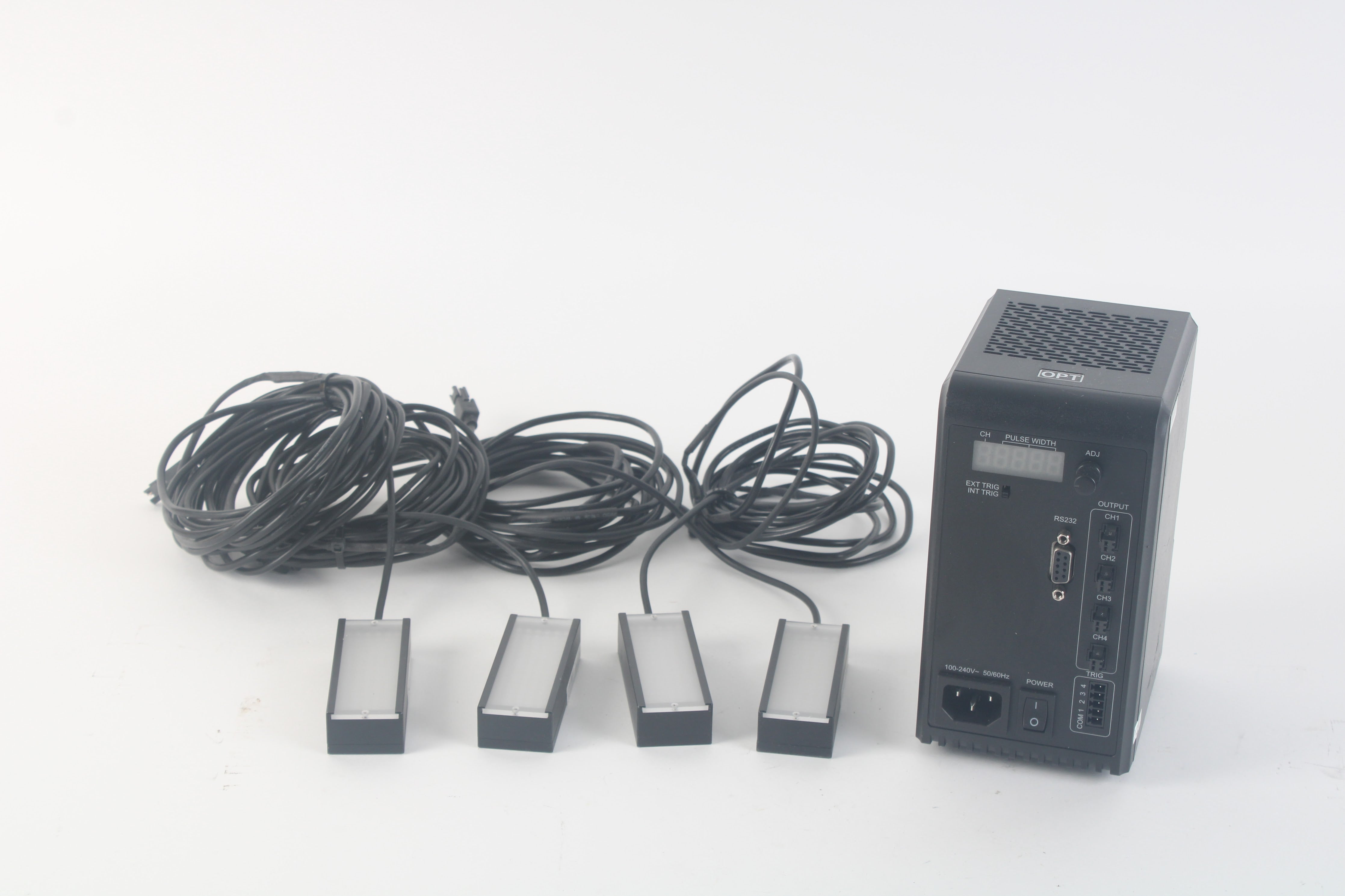 OPT Machine Vision OPT-ADCH48-4 Controller W/ 4x OPT-LXT853221-W LED L ...