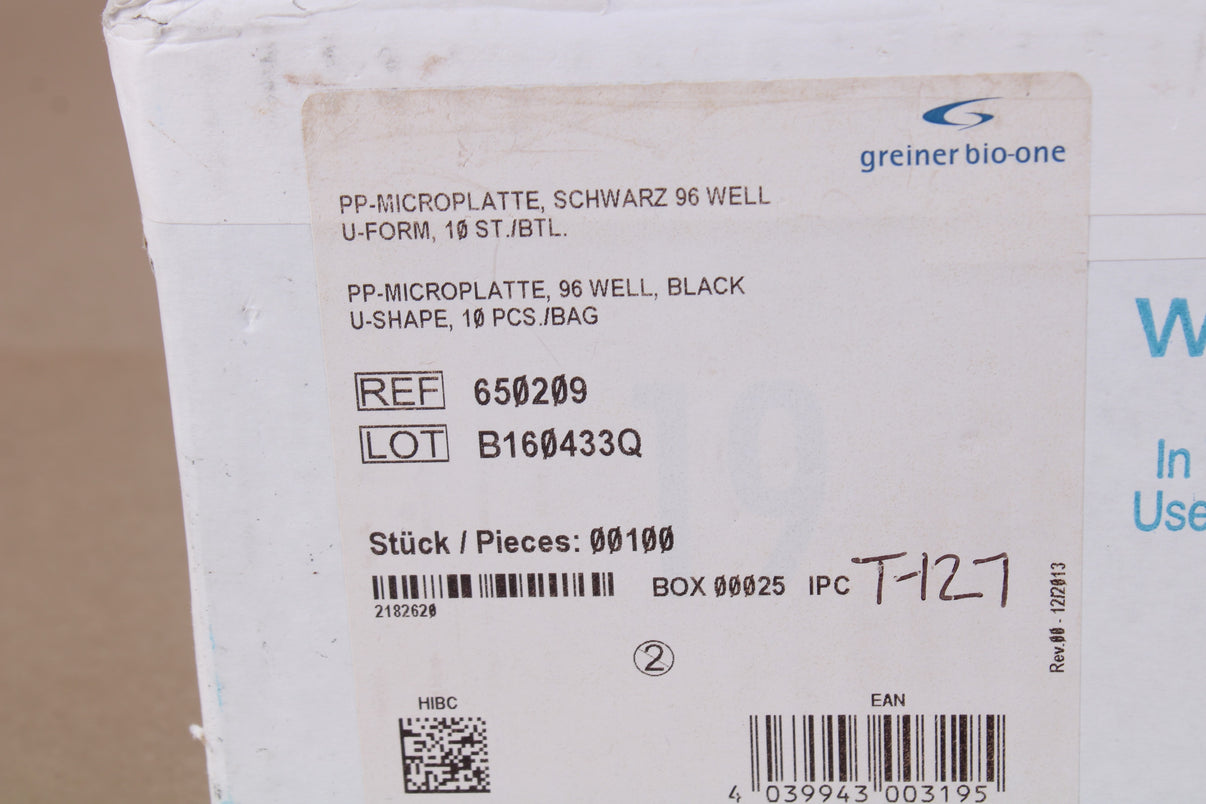 SigmaAldrich M7935100EA Greiner 96 Well Plates Polypropylene NEW