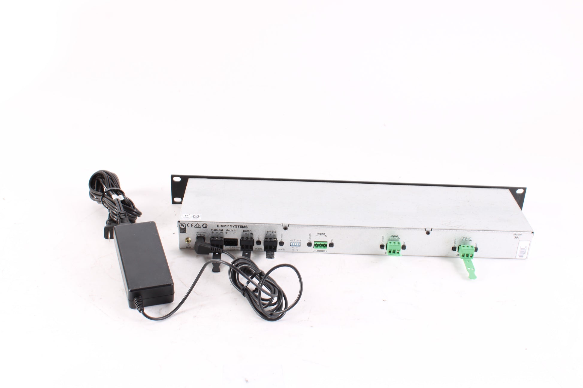 Biamp Rack Biamp Advantage 301 Microphone/ Line Mixer With Rack Mount W/ Power Su ...