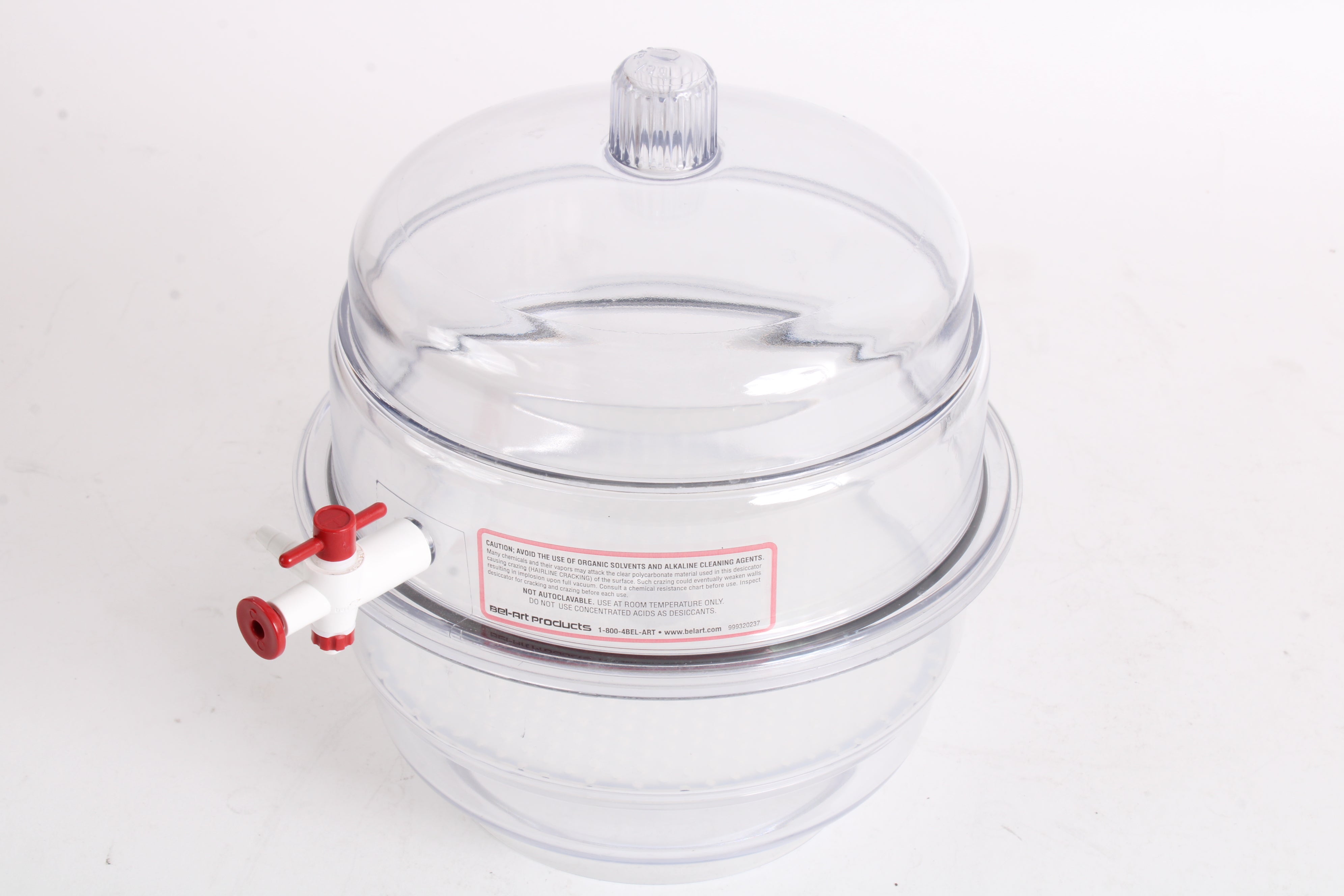 BelArt "Space Saver" Polycarbonate Vacuum Desiccator 999320237 NTC Tech