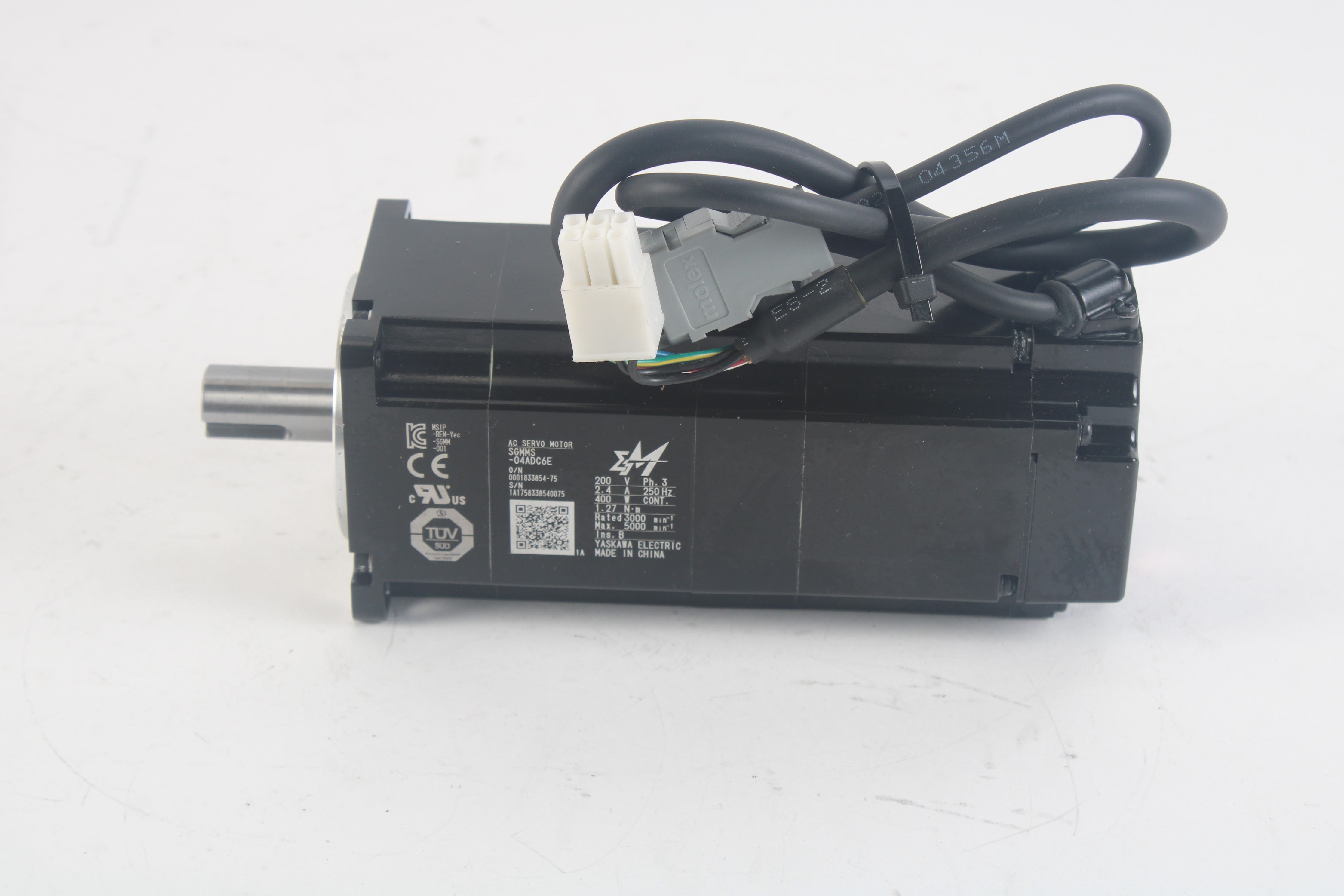 Servomotore AC Yaskawa SGMMS-08ADC6S – Nuovo In Scatola – Spedizione Accelerata – Made In Japan