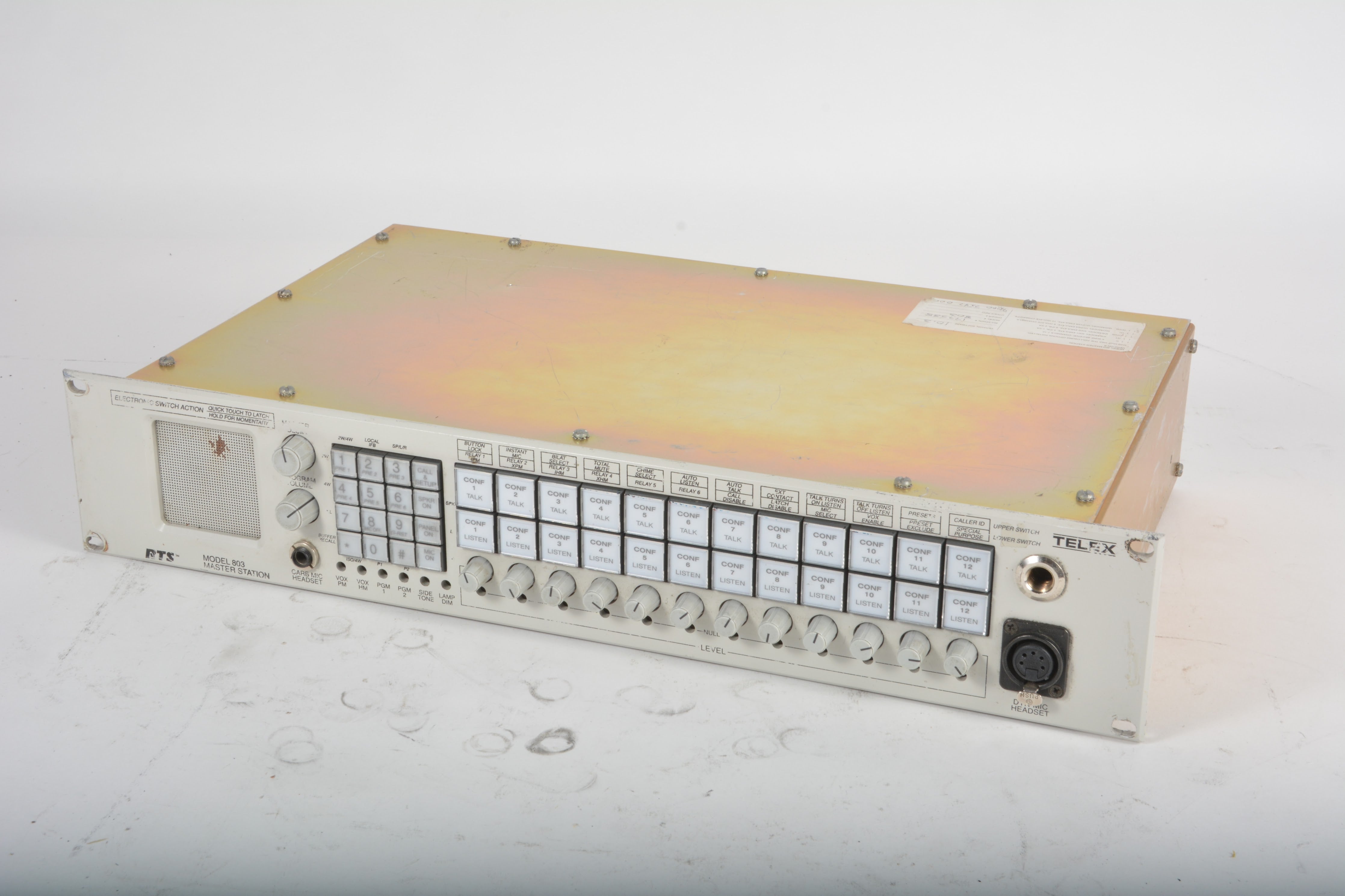 Telex RTS 803 12-Channel Programmable Master Station – NTC Tech