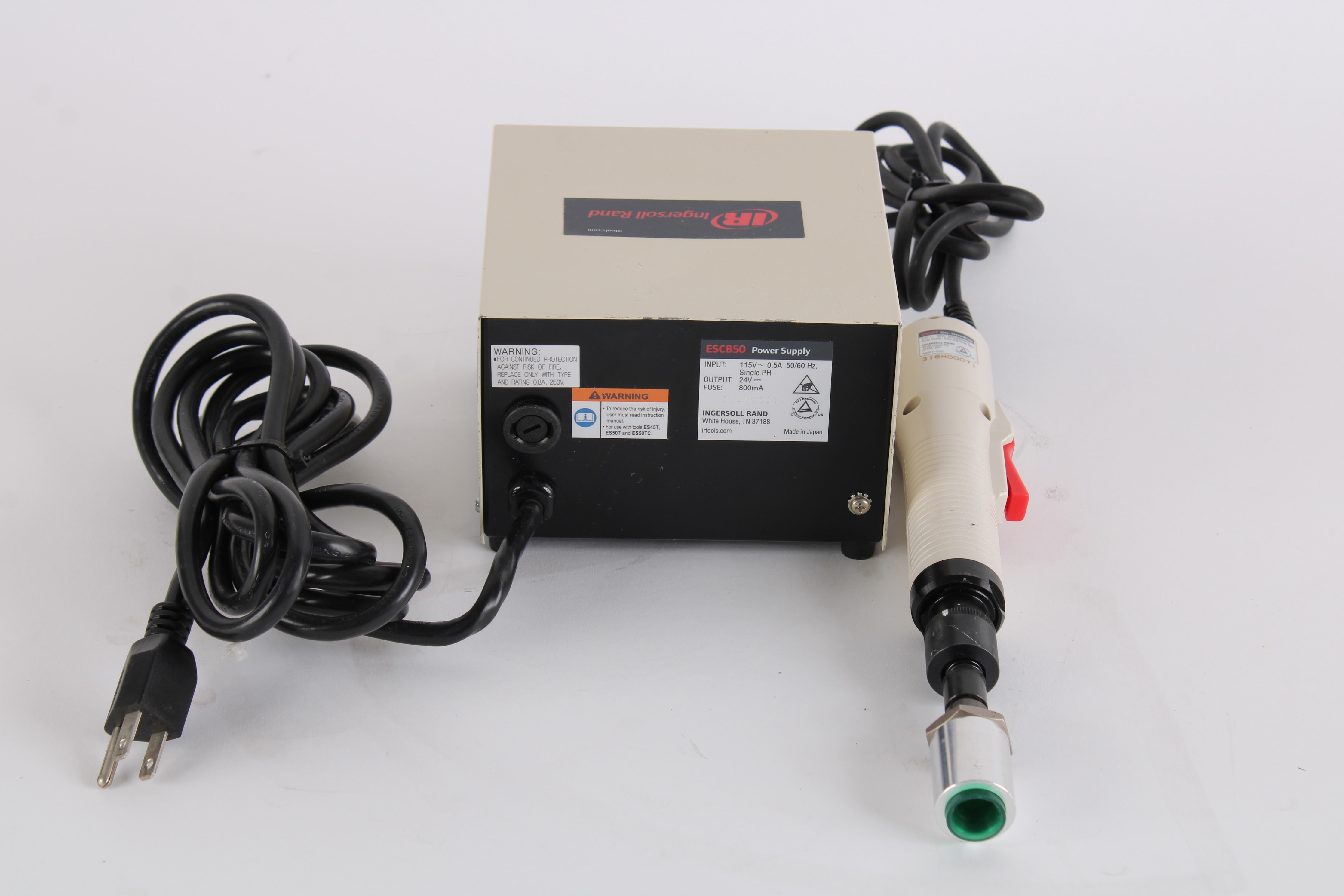 Essot Electric Screw Driver 500-650/Min. 0.5s on/3.5s OFF & ESCB50 Pow ...