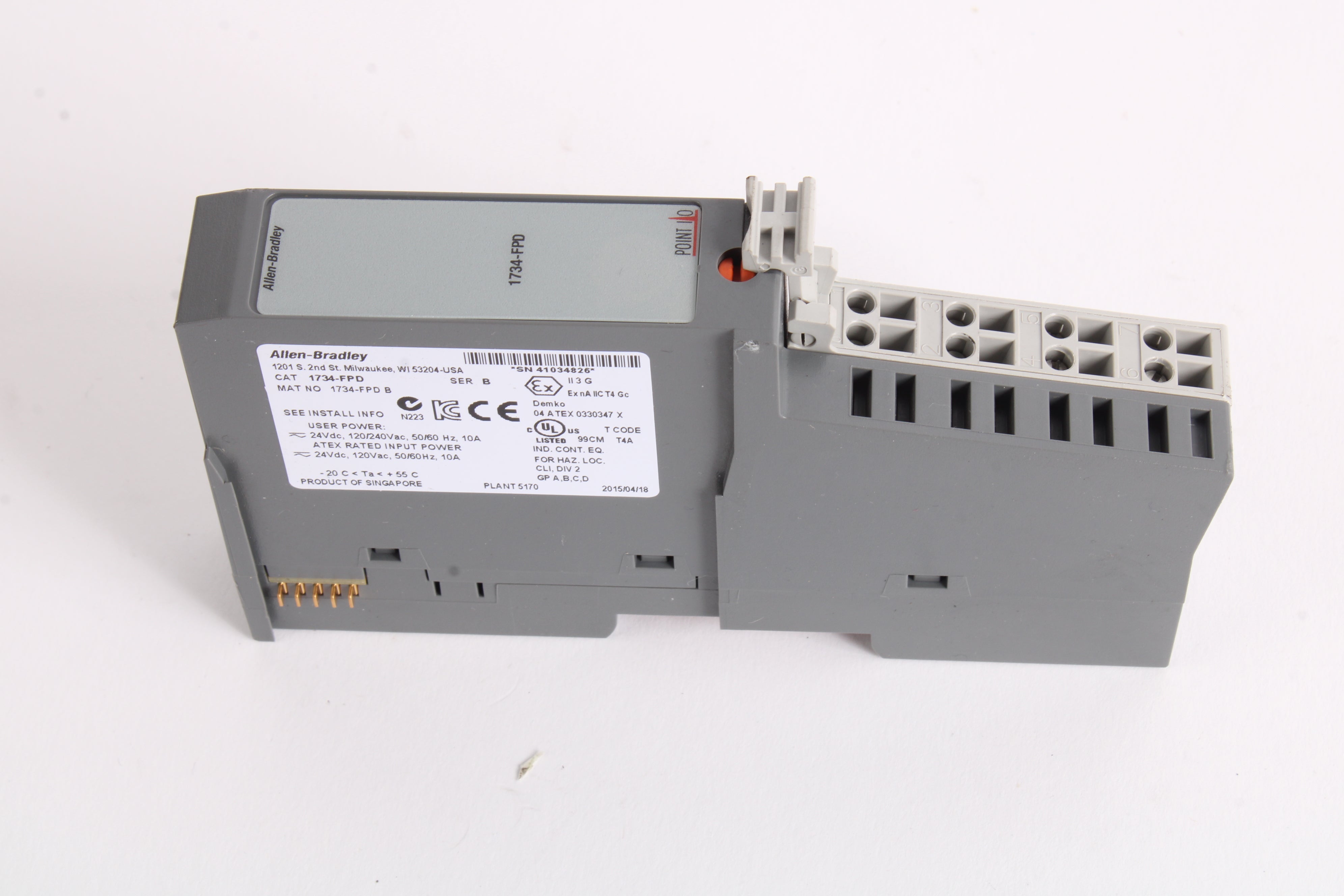 Allen Bradley 1734-FPD POINT I/O Field Distributor Module Ser B – NTC Tech
