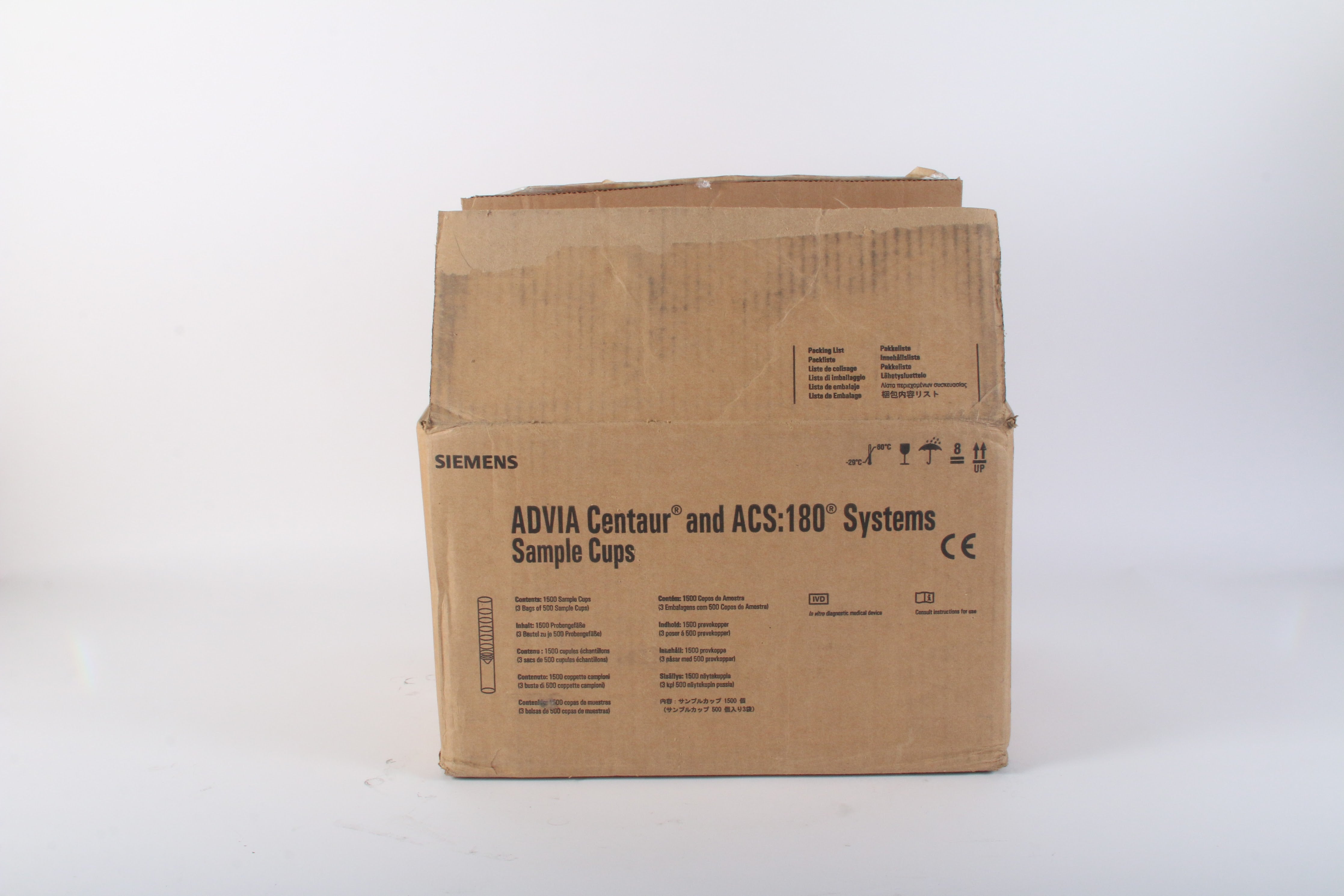 Centaur Simens Siemens Advia Centaur ACS:180 Systems Sample Cups 3 Bags of 500 103095 ...