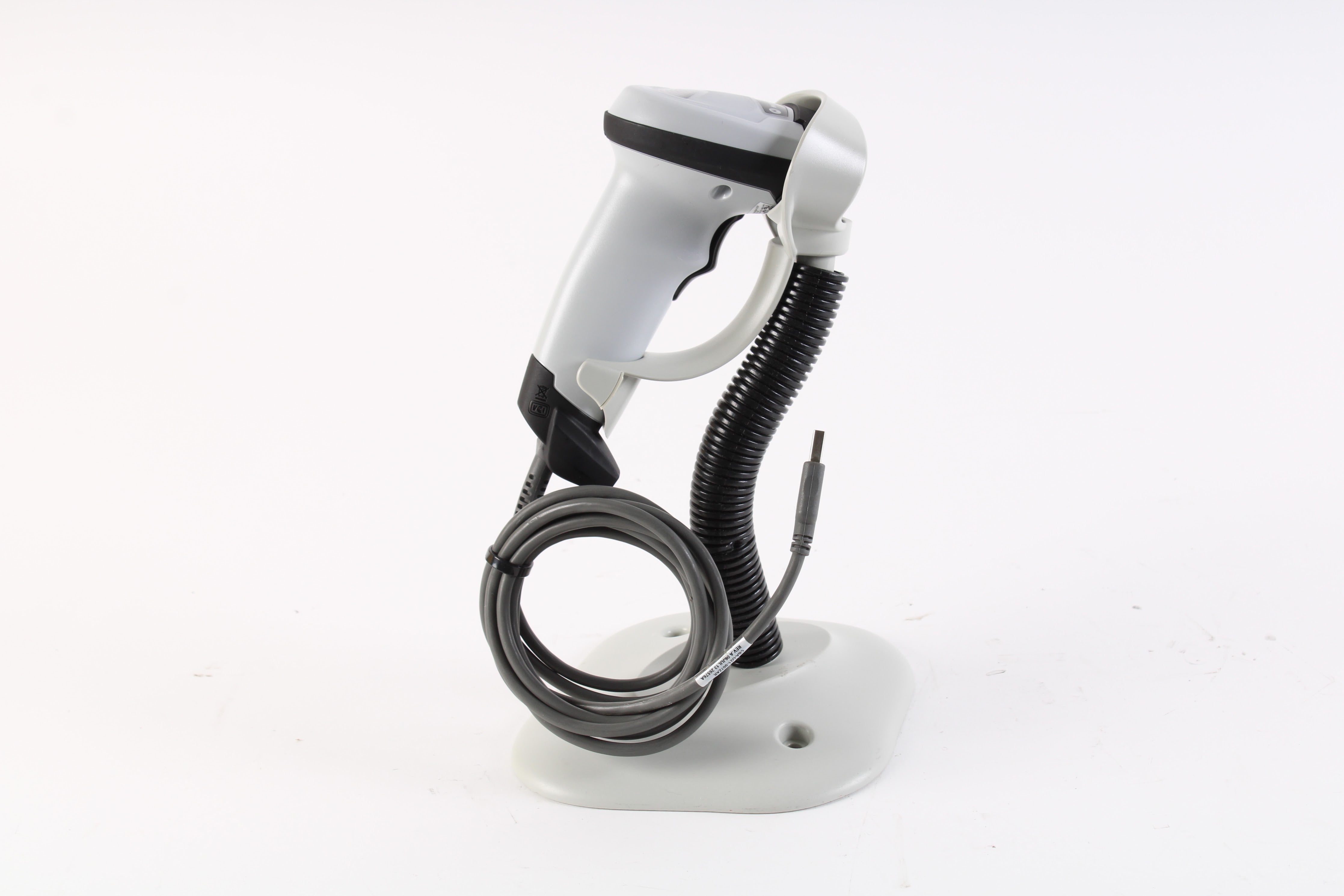 Motorolla Scanner Motorola LI2208-SR00007ZZWW Barcode Scanner W/ White Base Gooseneck Cr ...