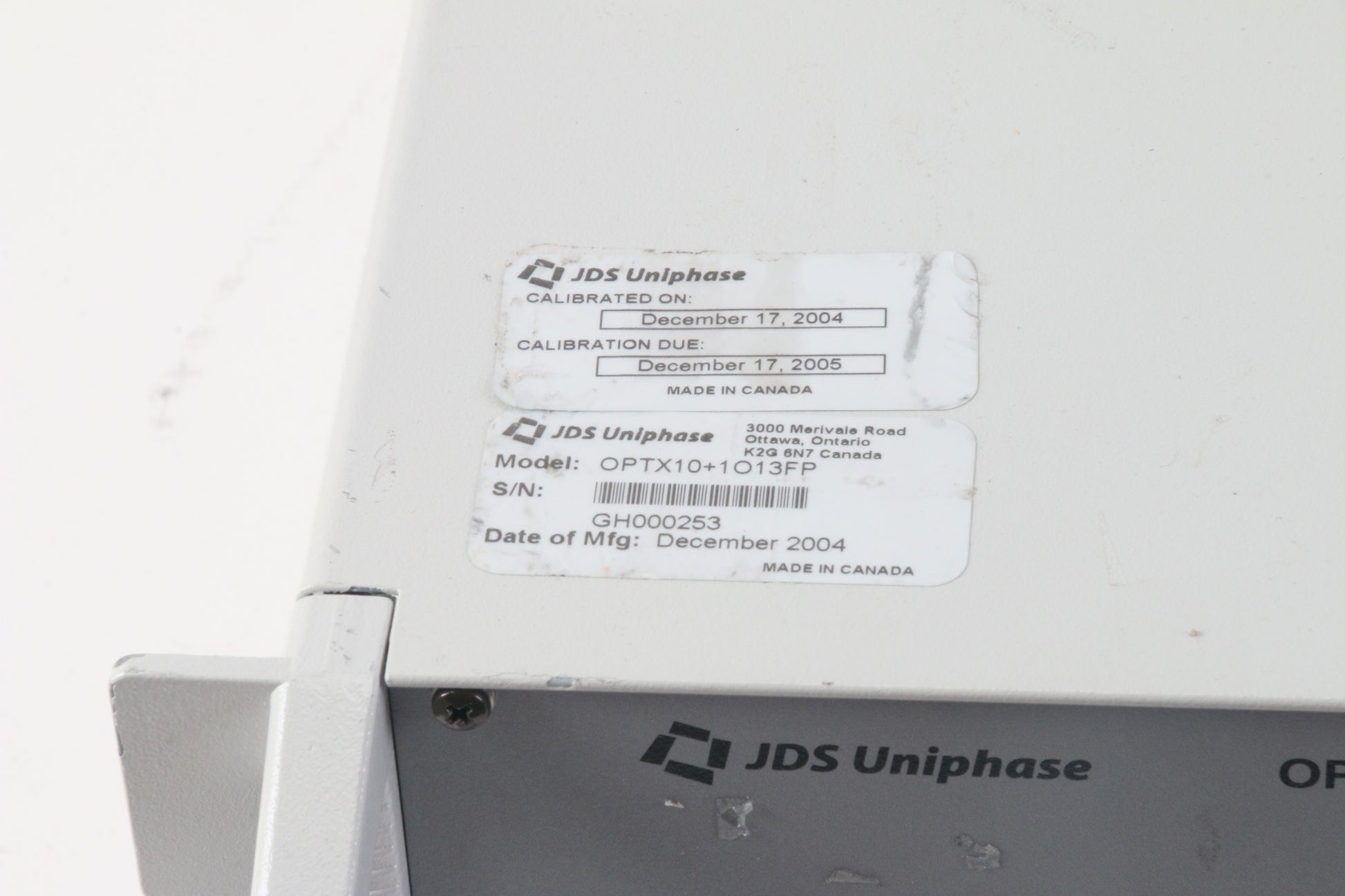 JDSU 64P0552 UNIPHASE JSHR 42L305CB9 LW 4 Go JDSU 64P0552 UNIPHASE JSHR 42L305CB9 LW 4 Go