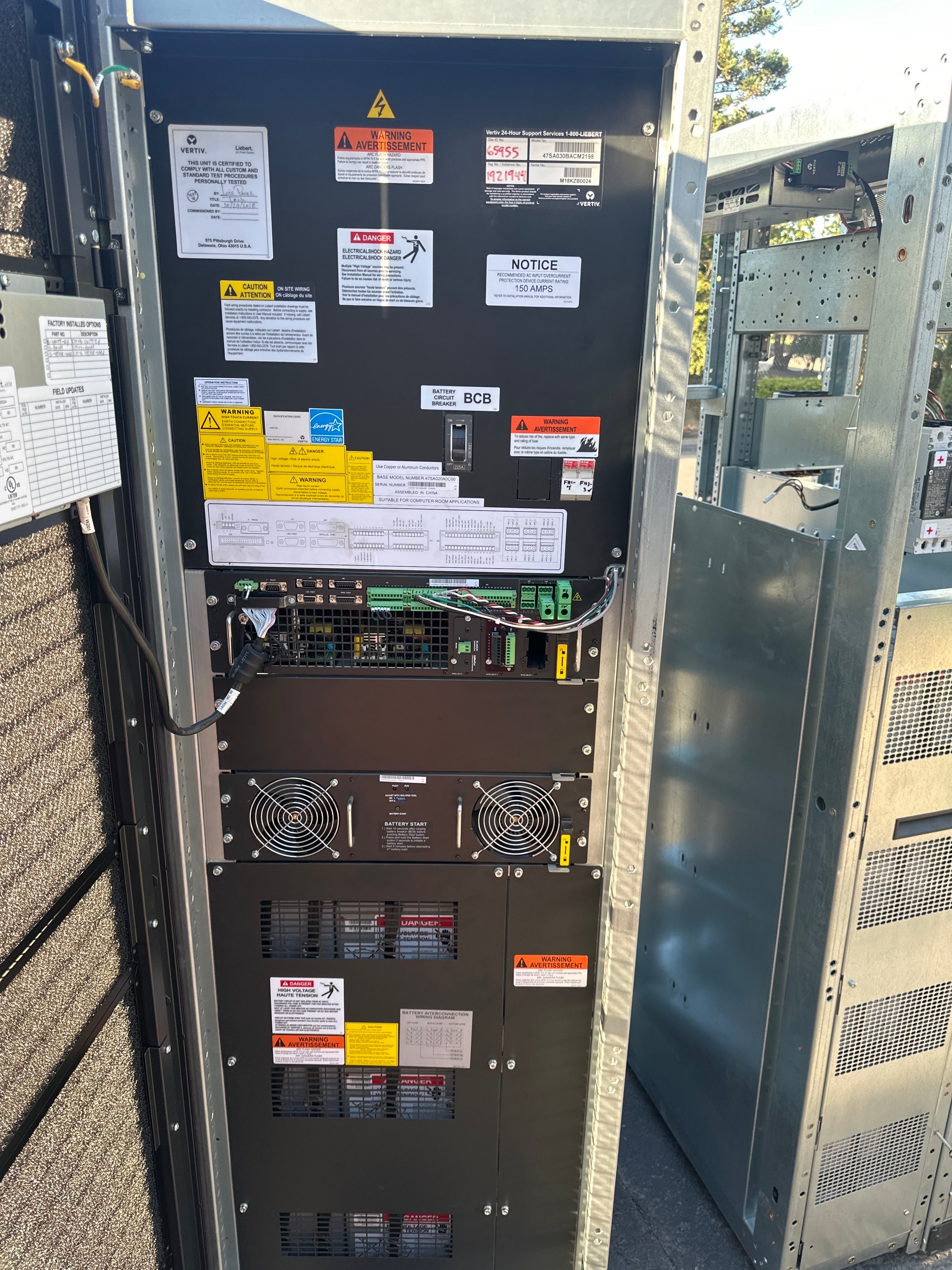 Vertiv Liebert 47SA030BACM2198 eXM UPS w/ Battery/Bypass Cabinet
