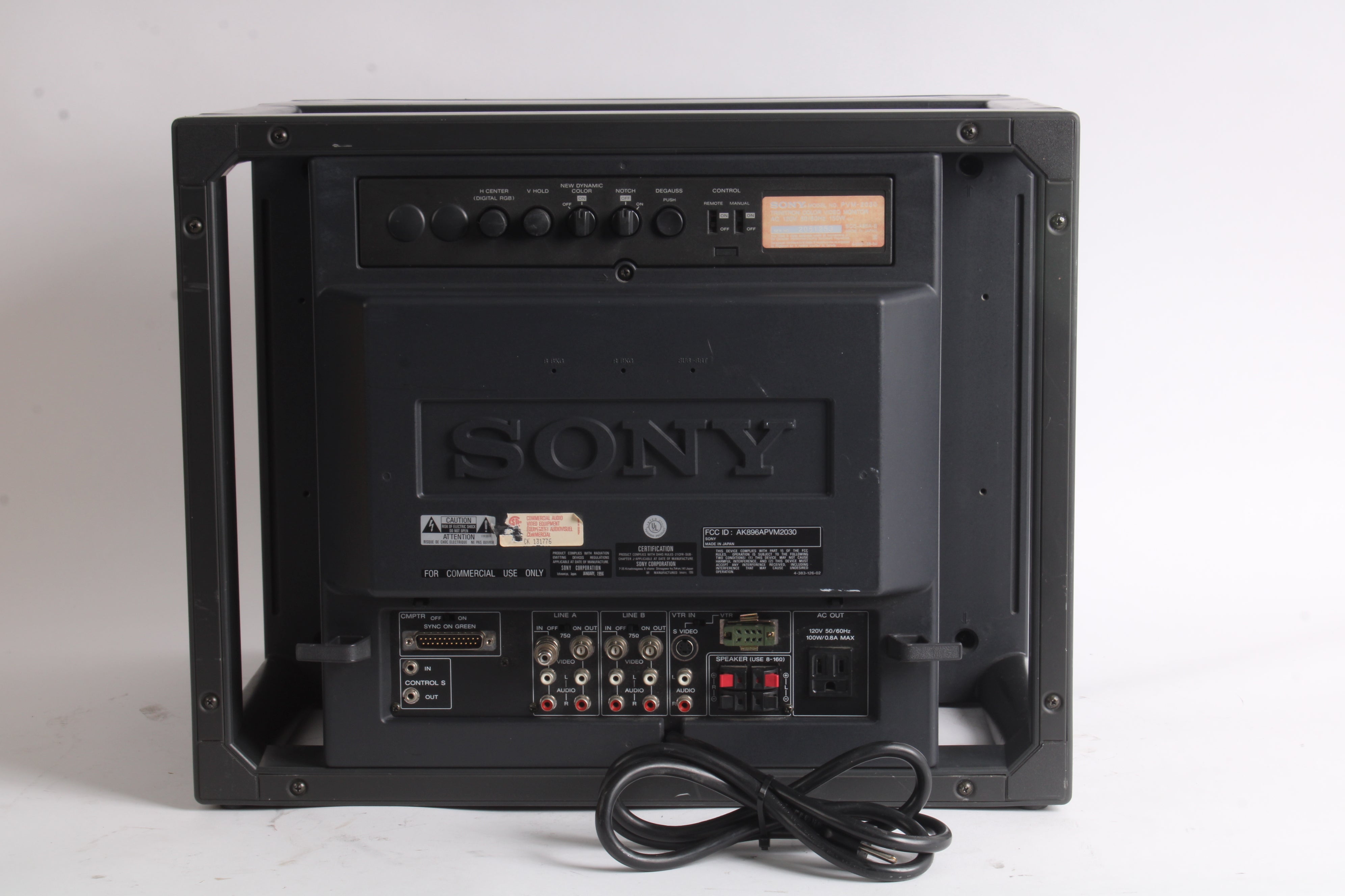 Sony PVM-2030 Trinitron Color Video Monitor - AS IS Parts or