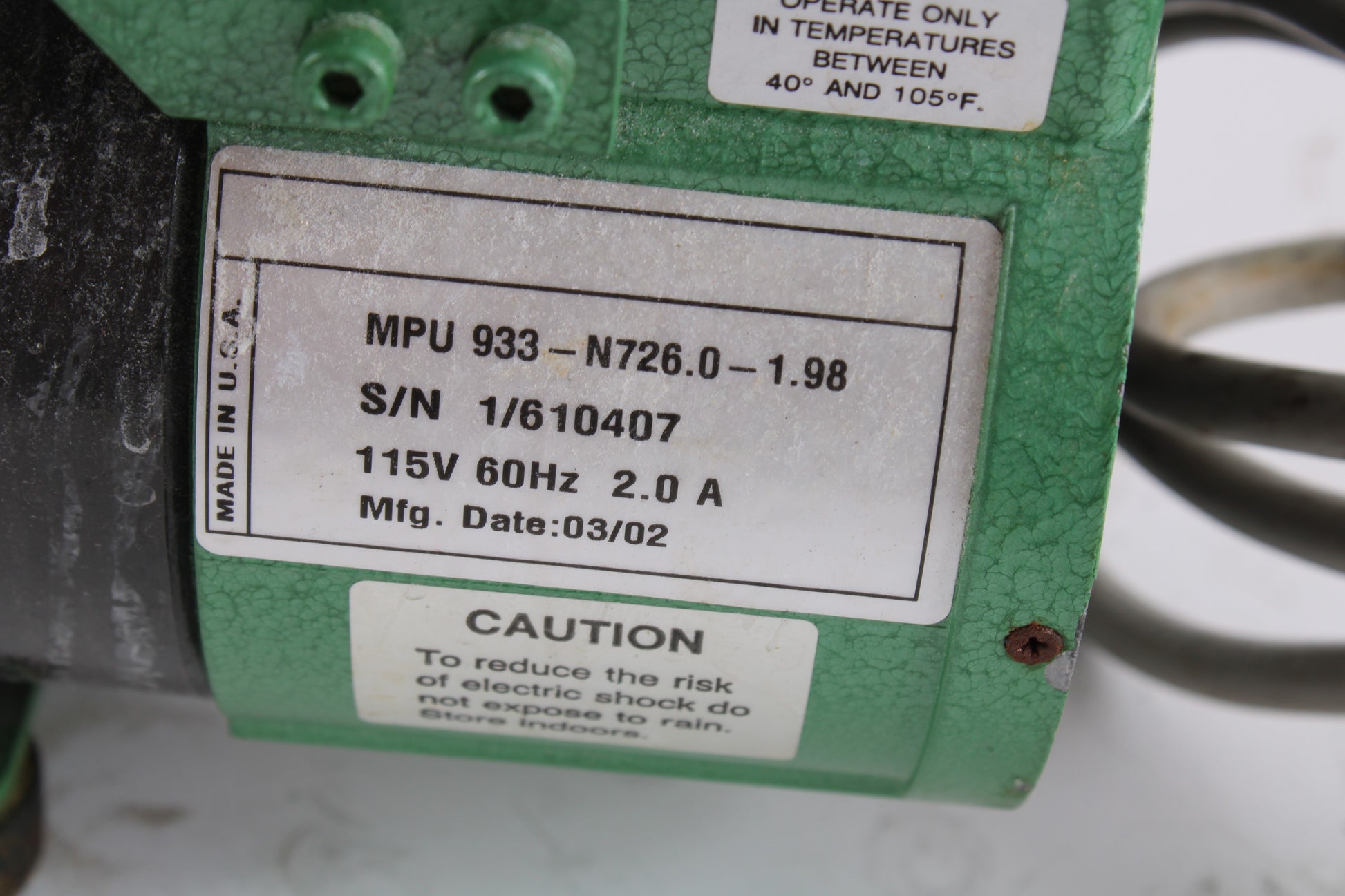 Chemglass CG-4800-02 Vacuum Pump – NTC Tech