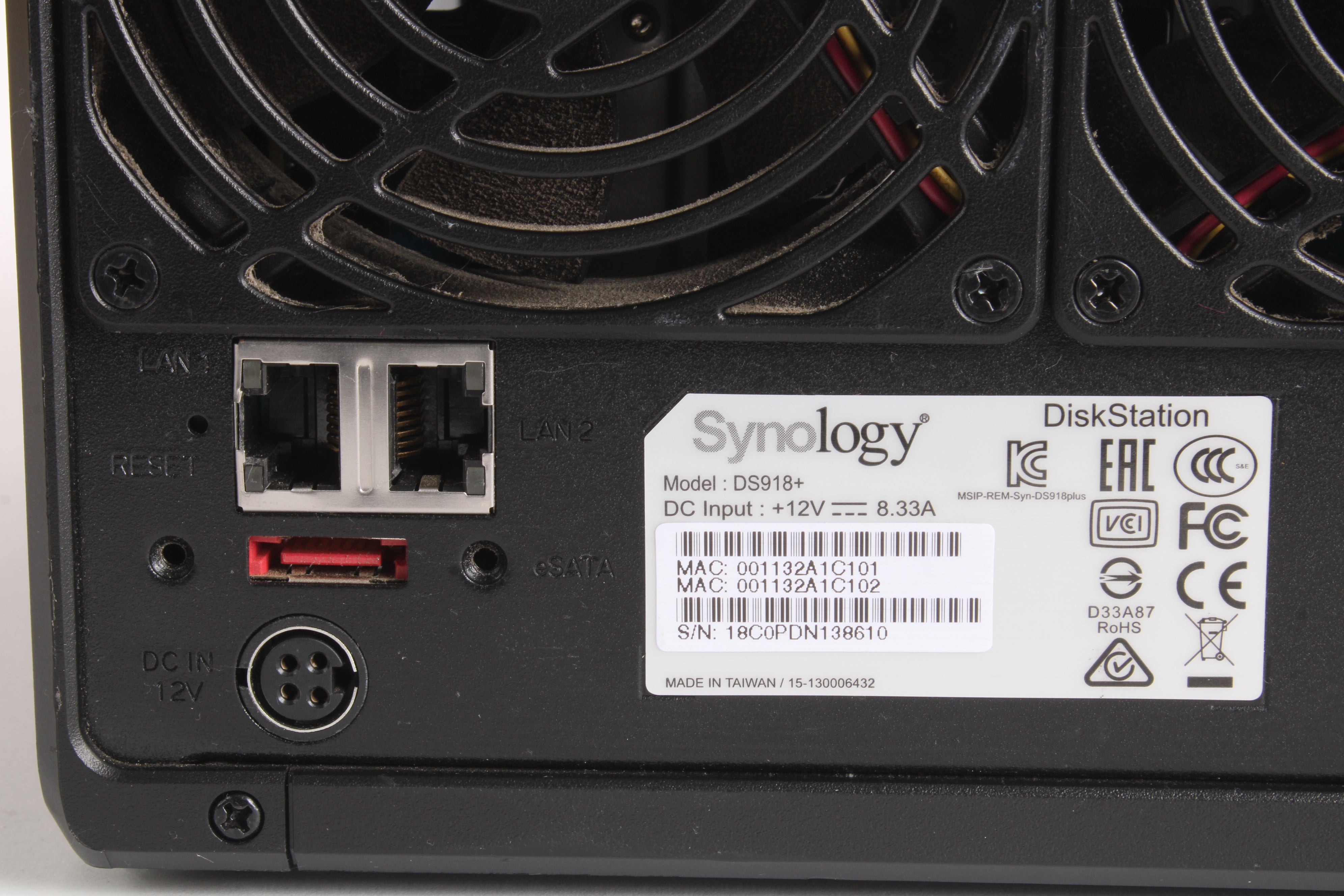 Synology DS918+ DiskStation 4-Bay NAS with Quad-Core CPU for