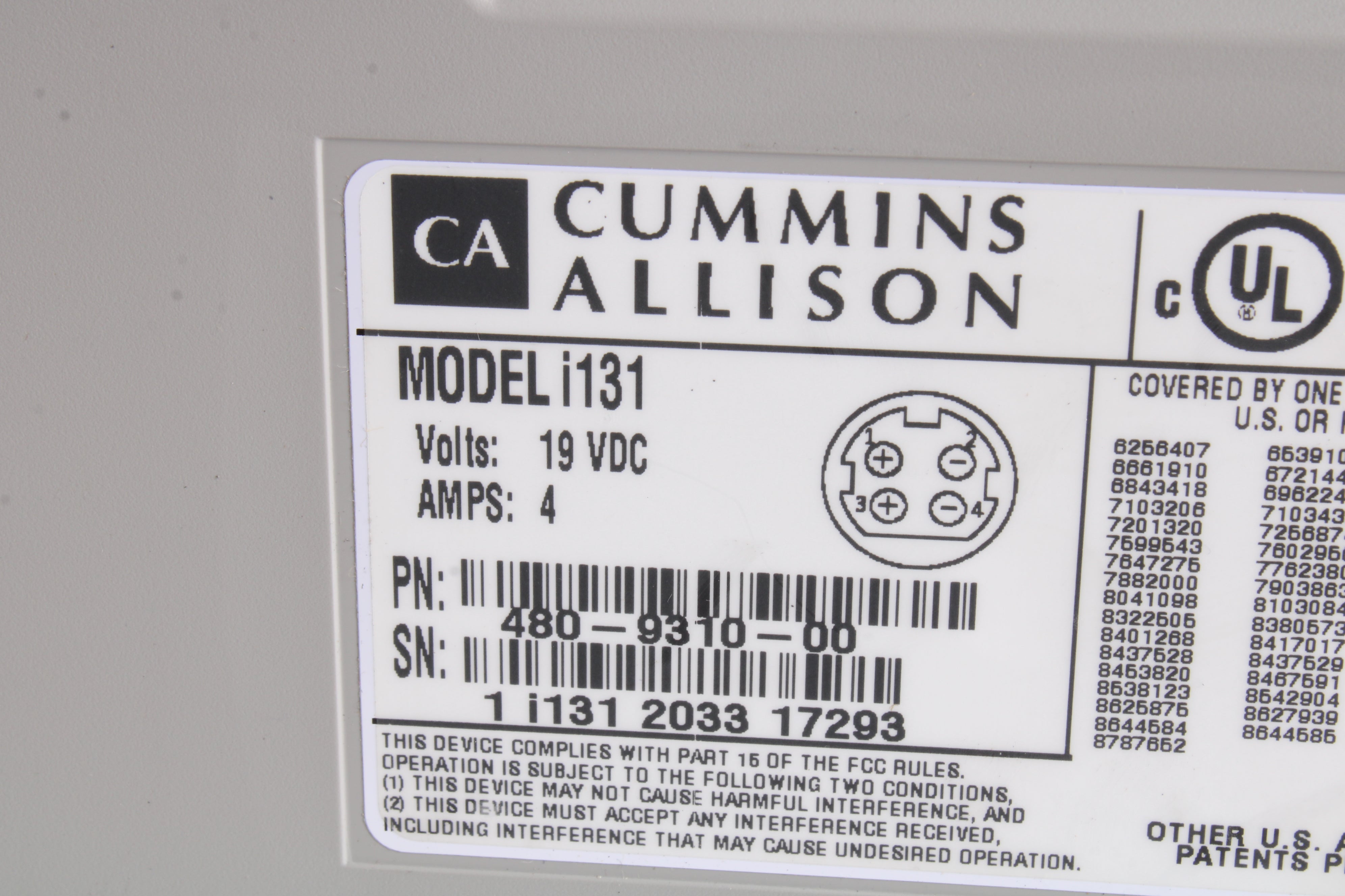 Cummins Allison i131 JetScan IFX i100 Automated Currency Counter W/ Po ...