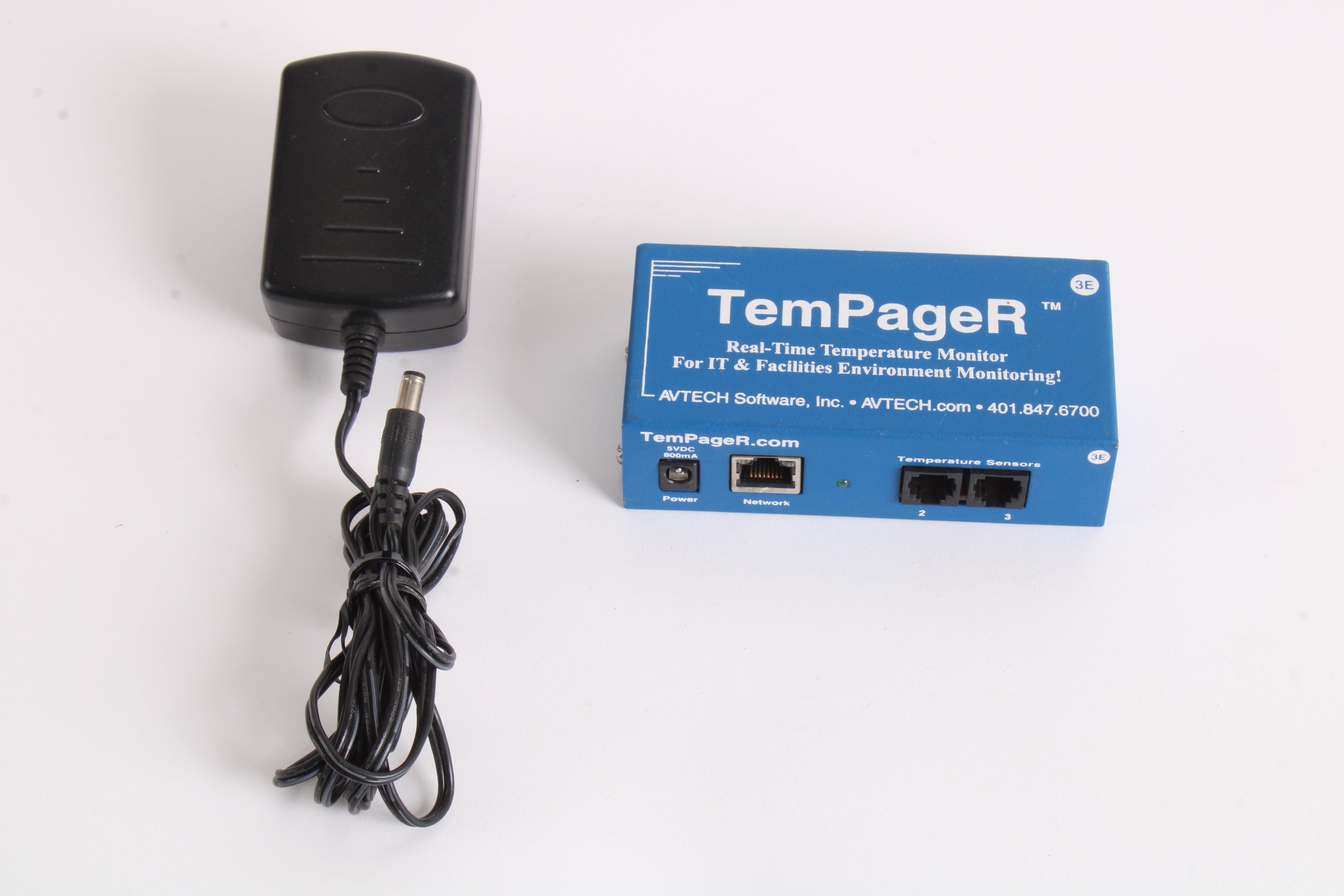 Time Temperature Monitor Avtech TemPageR Real Time Temperature Monitor With Power Adapter – NTC Tech