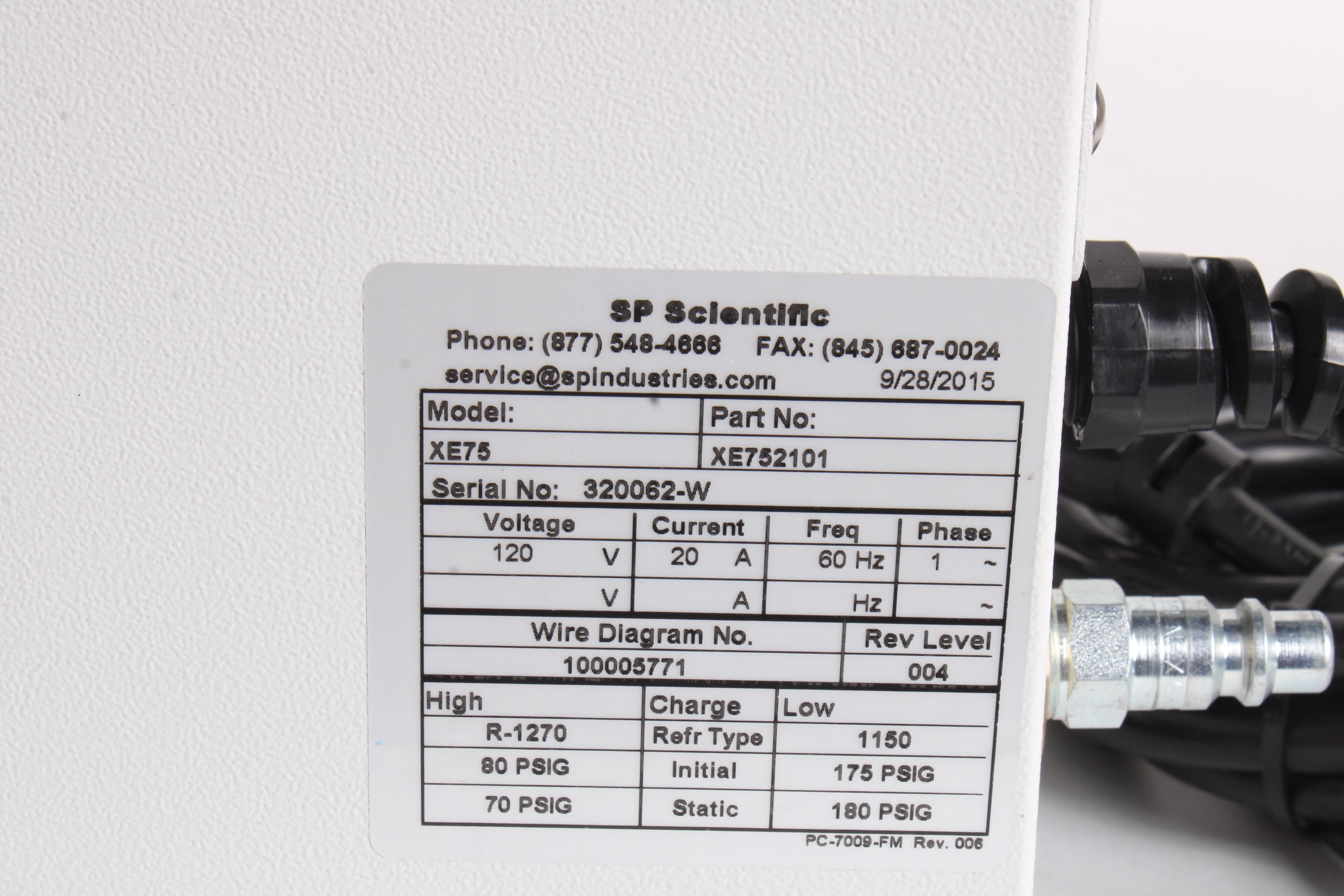 SP Scientific XE75 Air-Jet XE Precision Temperature Cycling System W ...