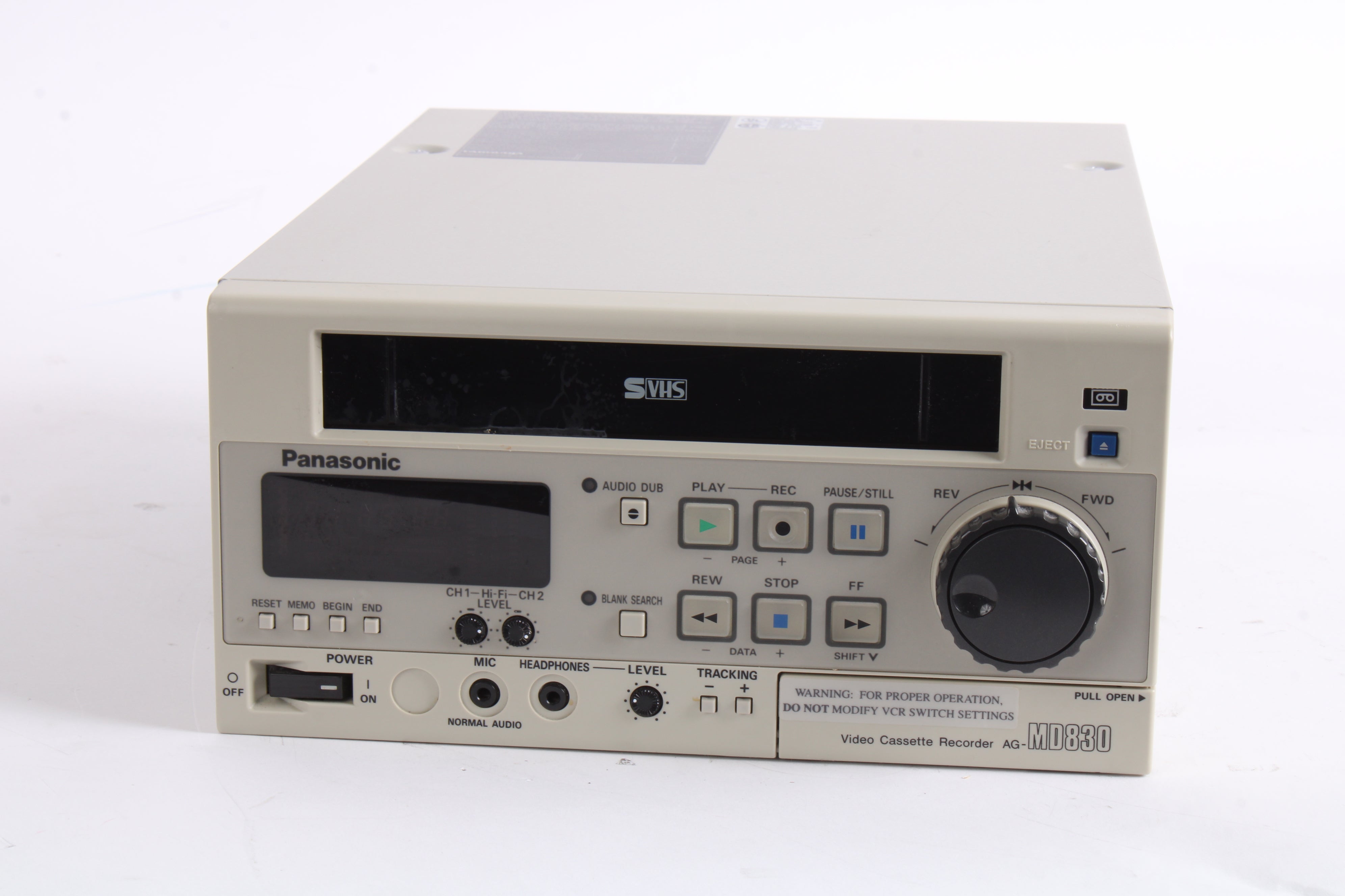 Panasonic AG-MD830 Video Cassette Reorder - AS IS Parts or Repair