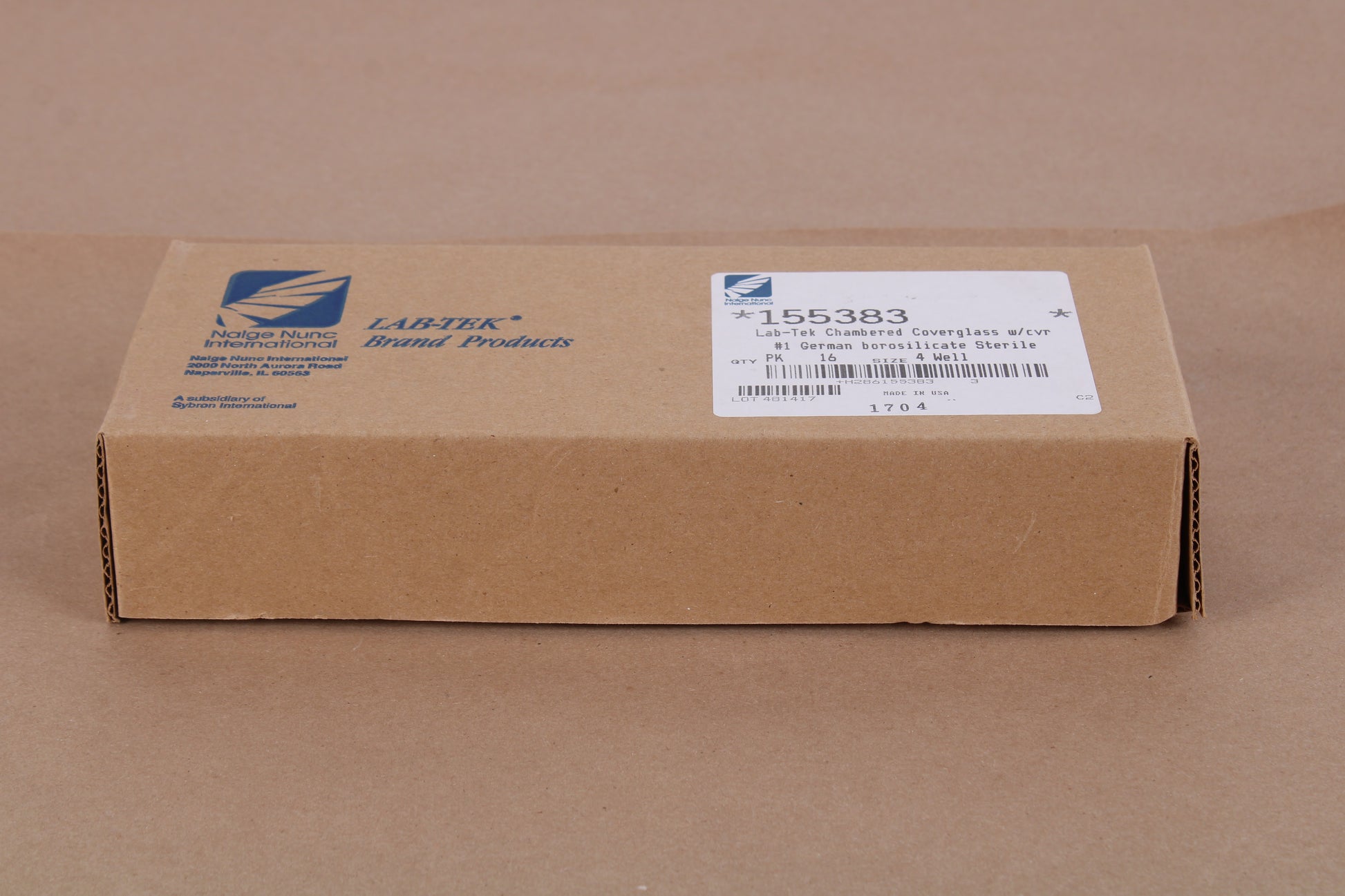 Thermo Scientific Nunc 155383 LabTek Chambered Coverglass W/CVR 16/PK