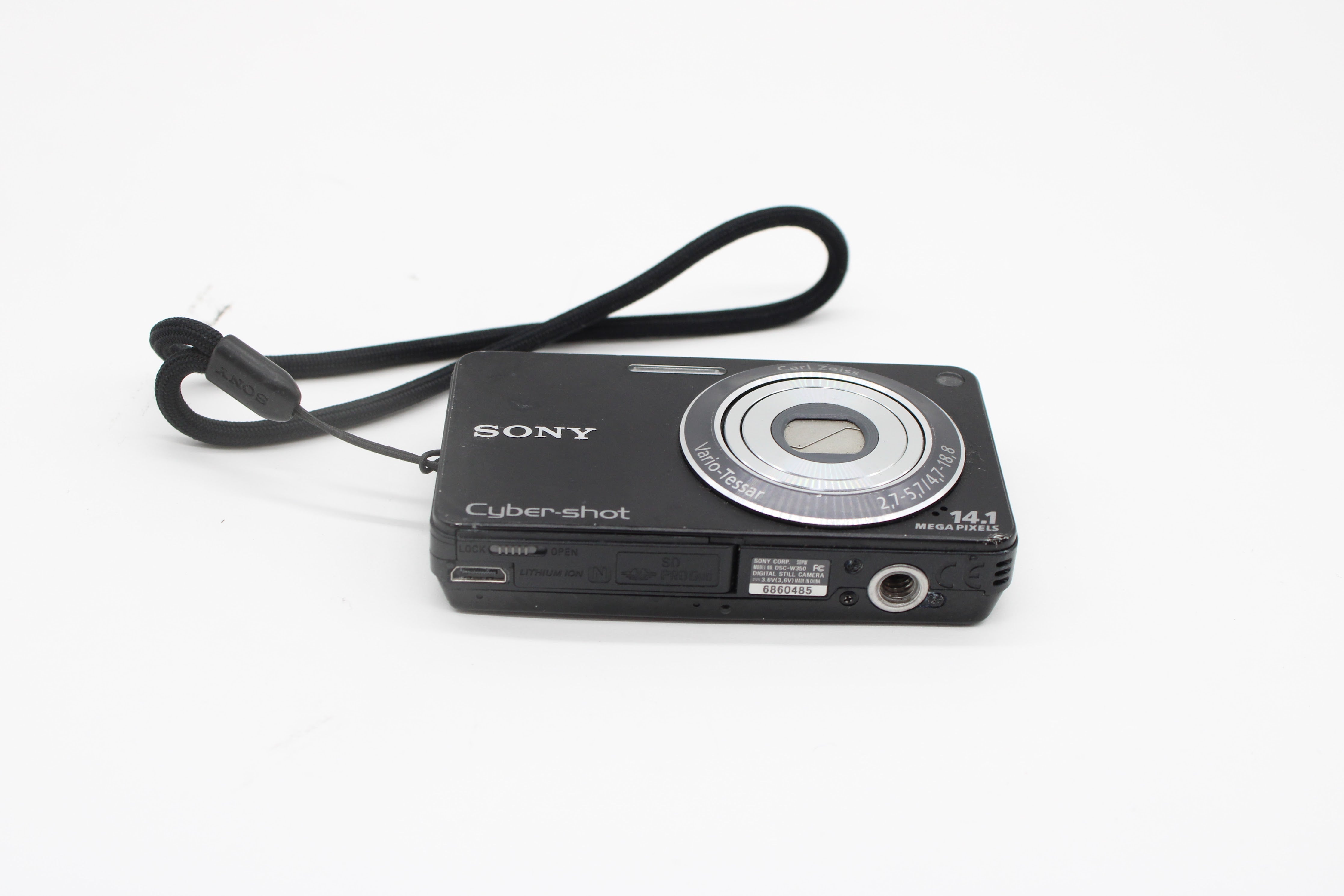 Sony DSC-W350 Cyber-Shot Camera - Black - AS IS Parts or