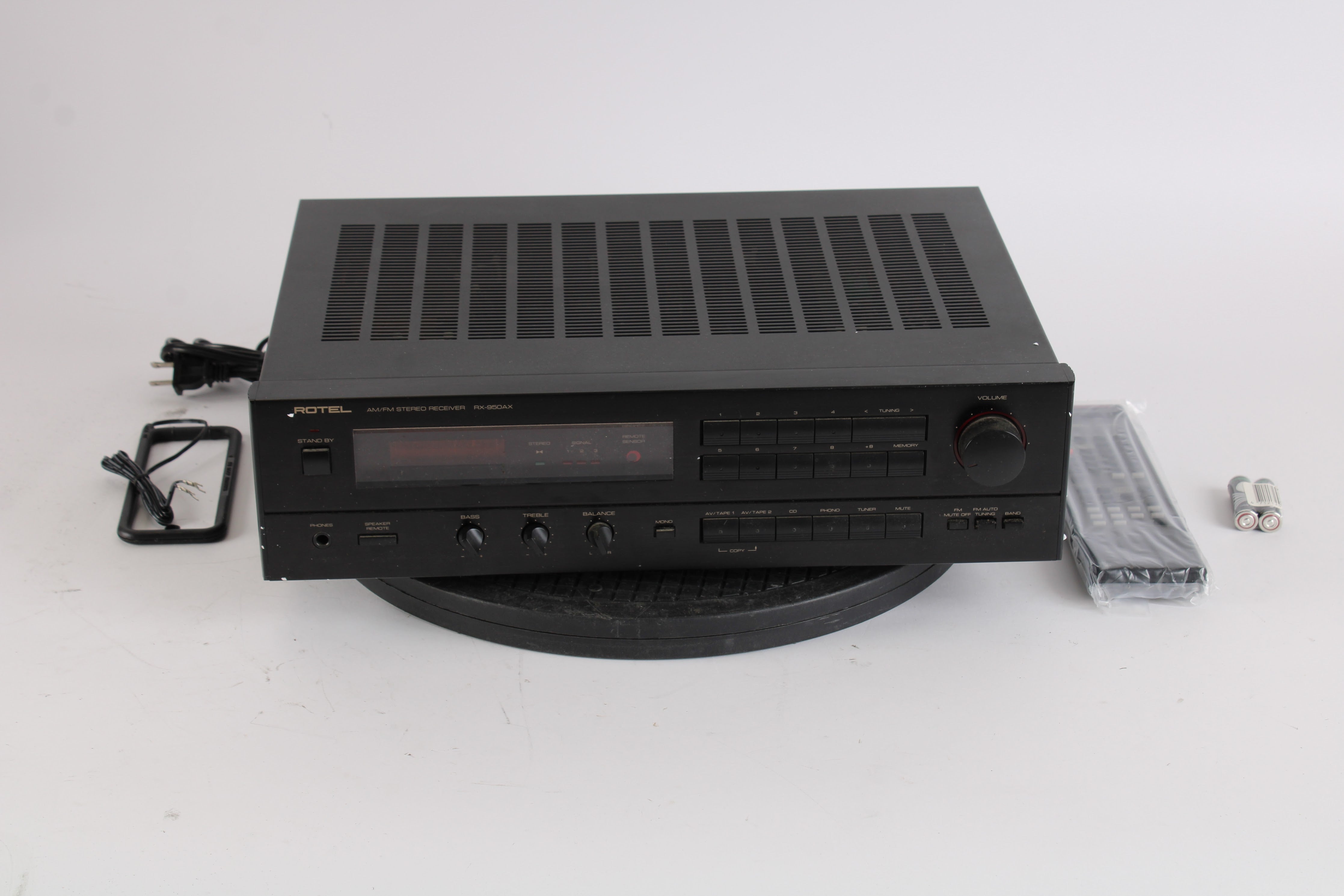 Rotel RX-950AX AM/FM Stereo Vintage Receiver W/ Box, Remote, Antenna ...