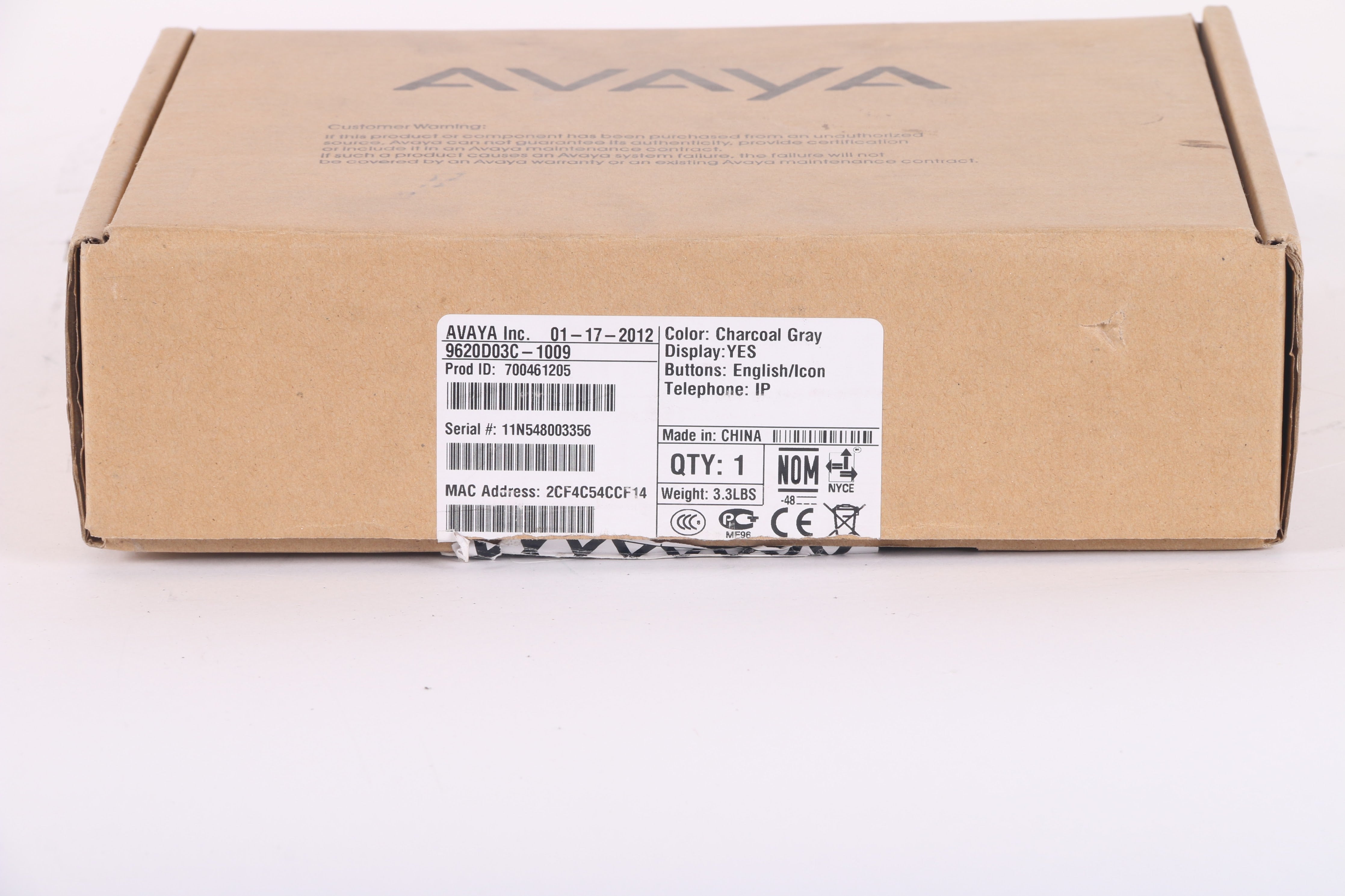 New Avaya 9620C Display Business Phone 700461205 IP Telephone NTC Tech